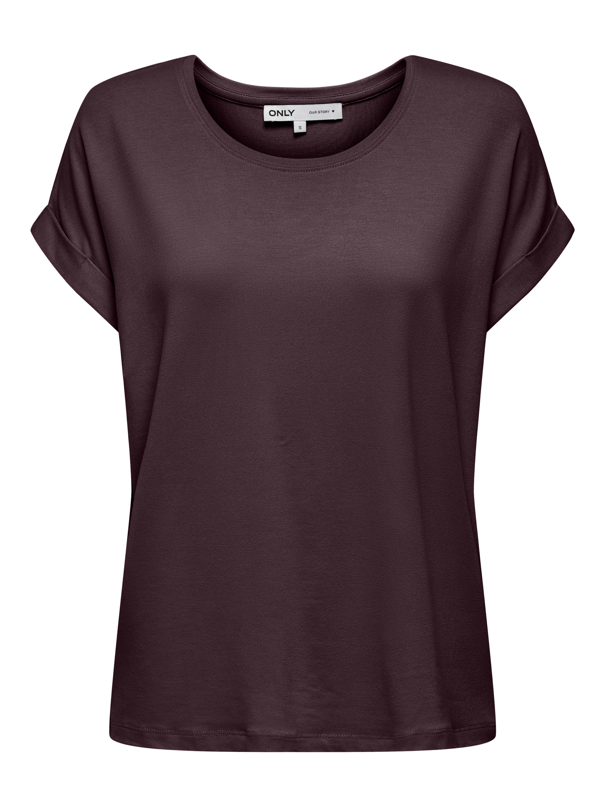 ONLY T-Shirt »ONLMOSTER S/S O-NECK TOP NOOS JRS«, mit Aufschlag am Arm