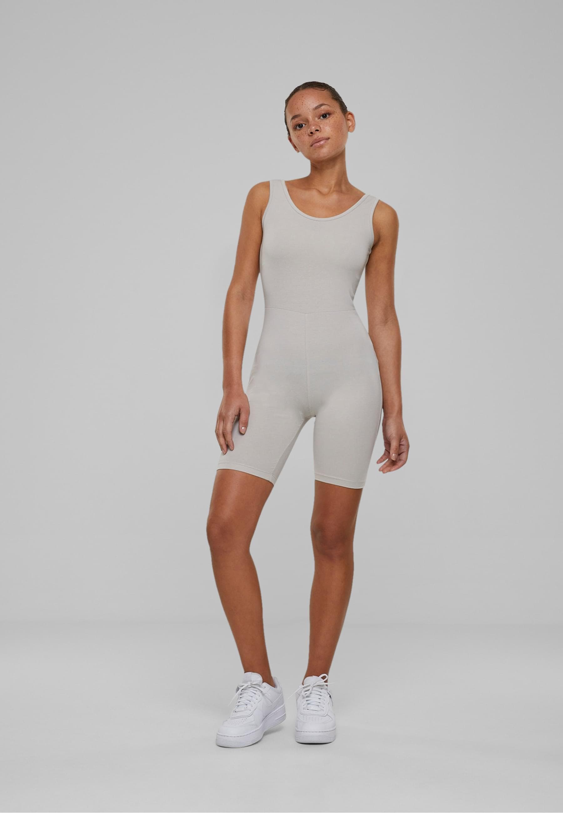 URBAN CLASSICS Jumpsuit »Urban Classics Damen Ladies Organic Stretch Jersey Jumpsuit«, (1 tlg.)