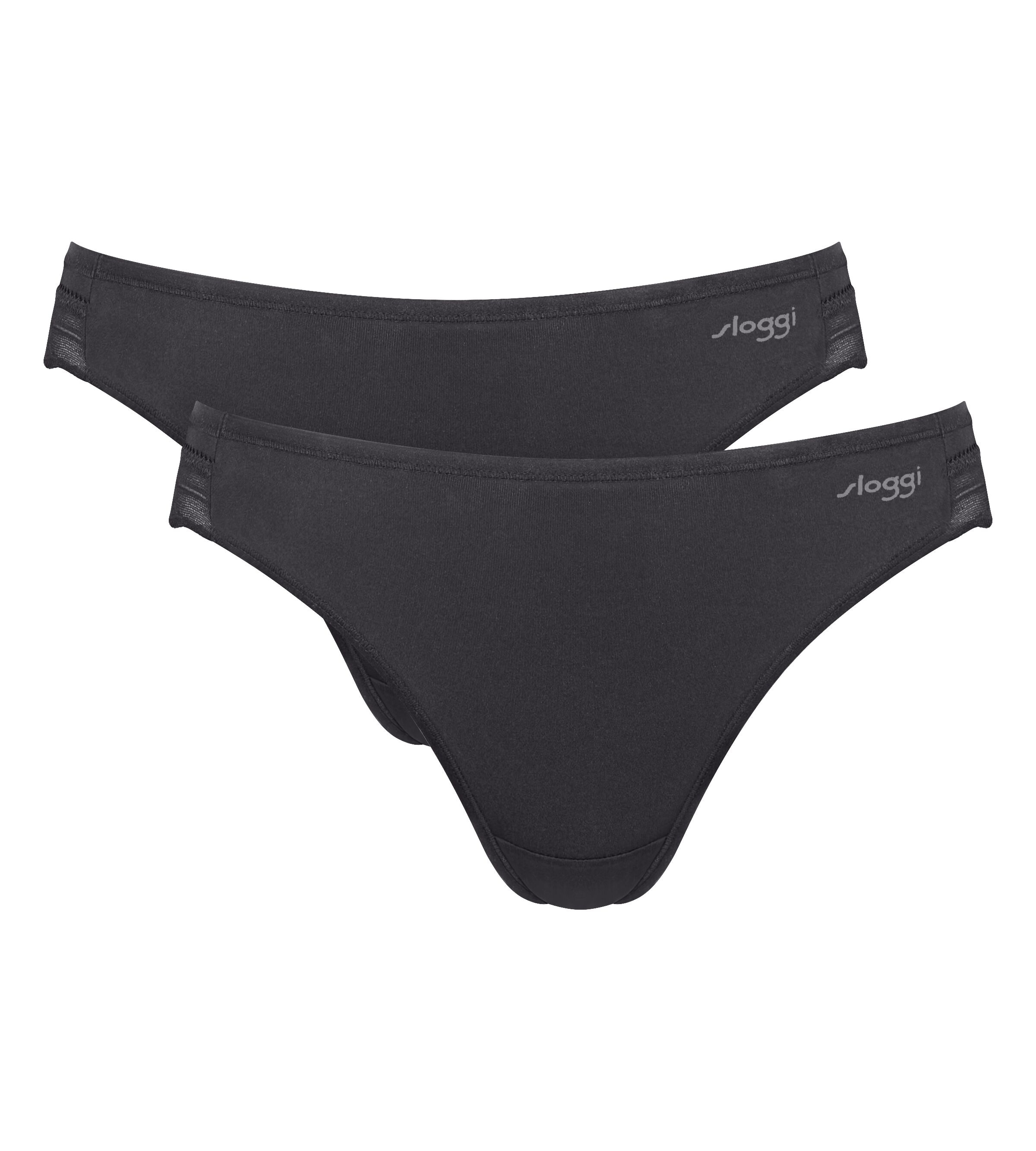 sloggi Slip "GO Blush High Leg 2P" mit Spitzendetails