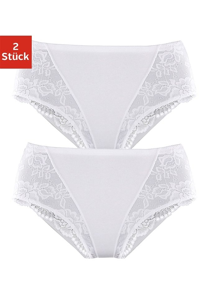 petite fleur by Lascana Formslip 2er-Pack, Bodyforming Slip aus elastischer Baumwolle