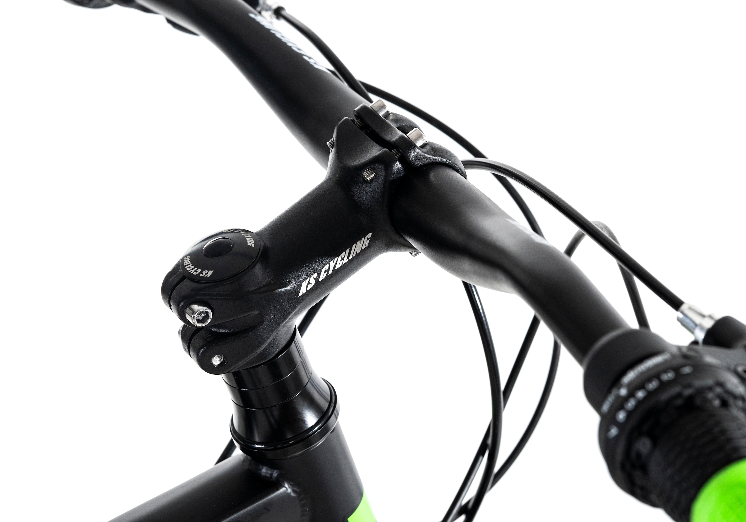 KS Cycling Mountainbike »Hardtail 26" Catappa schwarz-grün 21 Gänge« 21 Gang Kettenschaltung