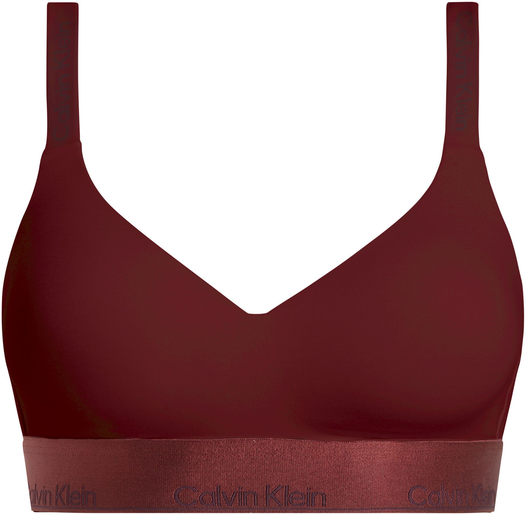 Calvin Klein Underwear Bralette "LIGHTLY LINED BRALETTE", mit glänzendem Unterbrustband