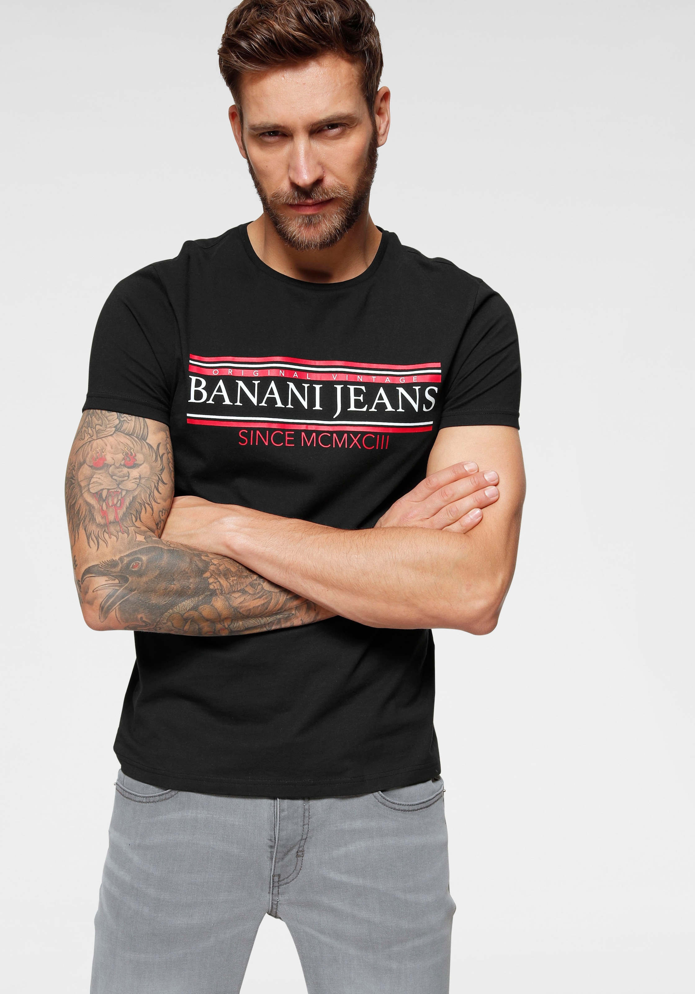 | T-Shirt, BAUR Bruno mit Markenprint ▷ Banani kaufen