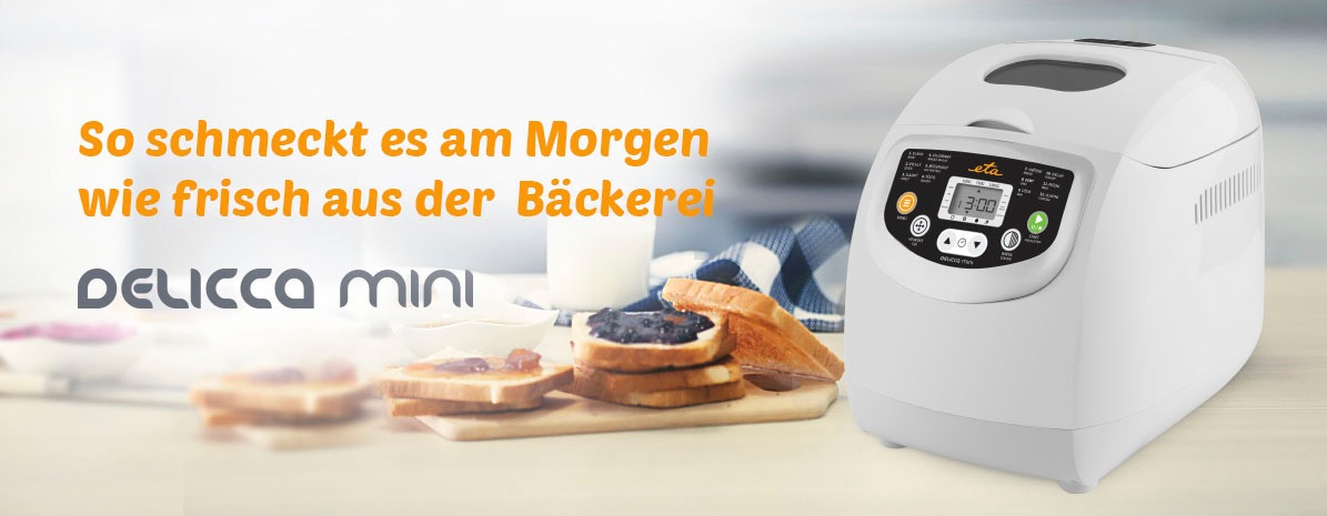 eta Brotbackautomat »DELICCA Mini ETA814990000«, 12 Programme, 600 W, 3  Bräunungsgrade per Rechnung | BAUR