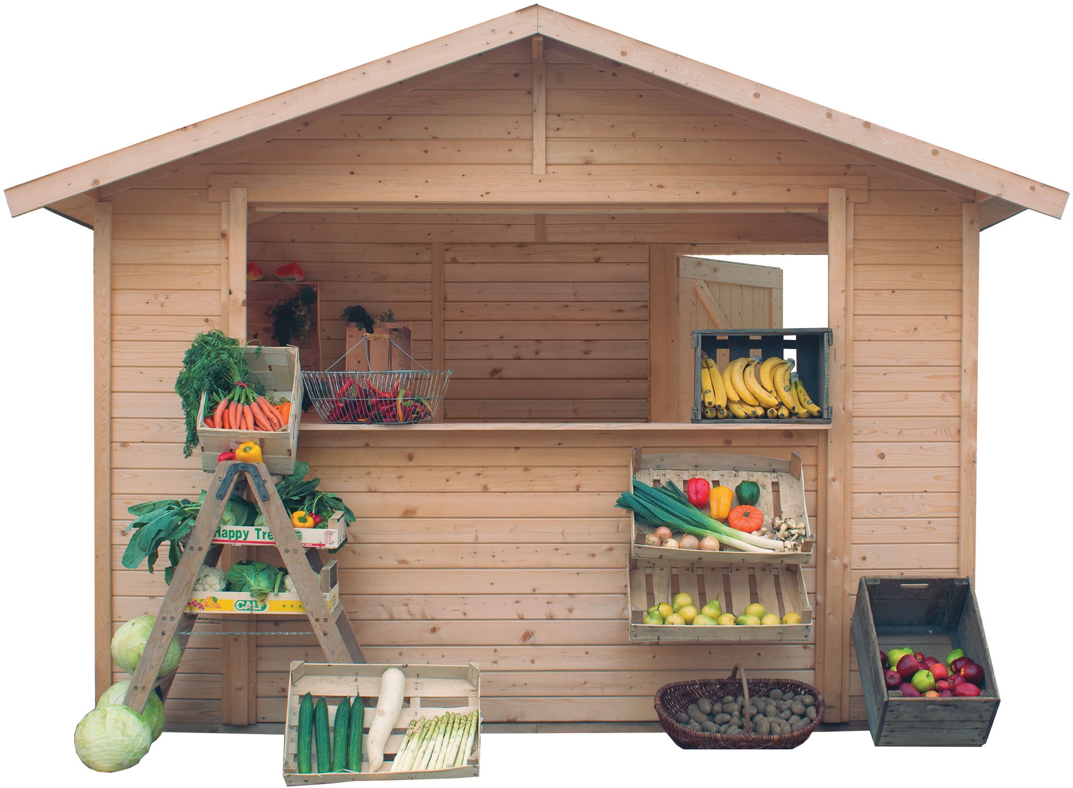 Karibu Gartenhaus "Verkaufshaus 2 naturbelassen" aus hochwertiger nordische günstig online kaufen