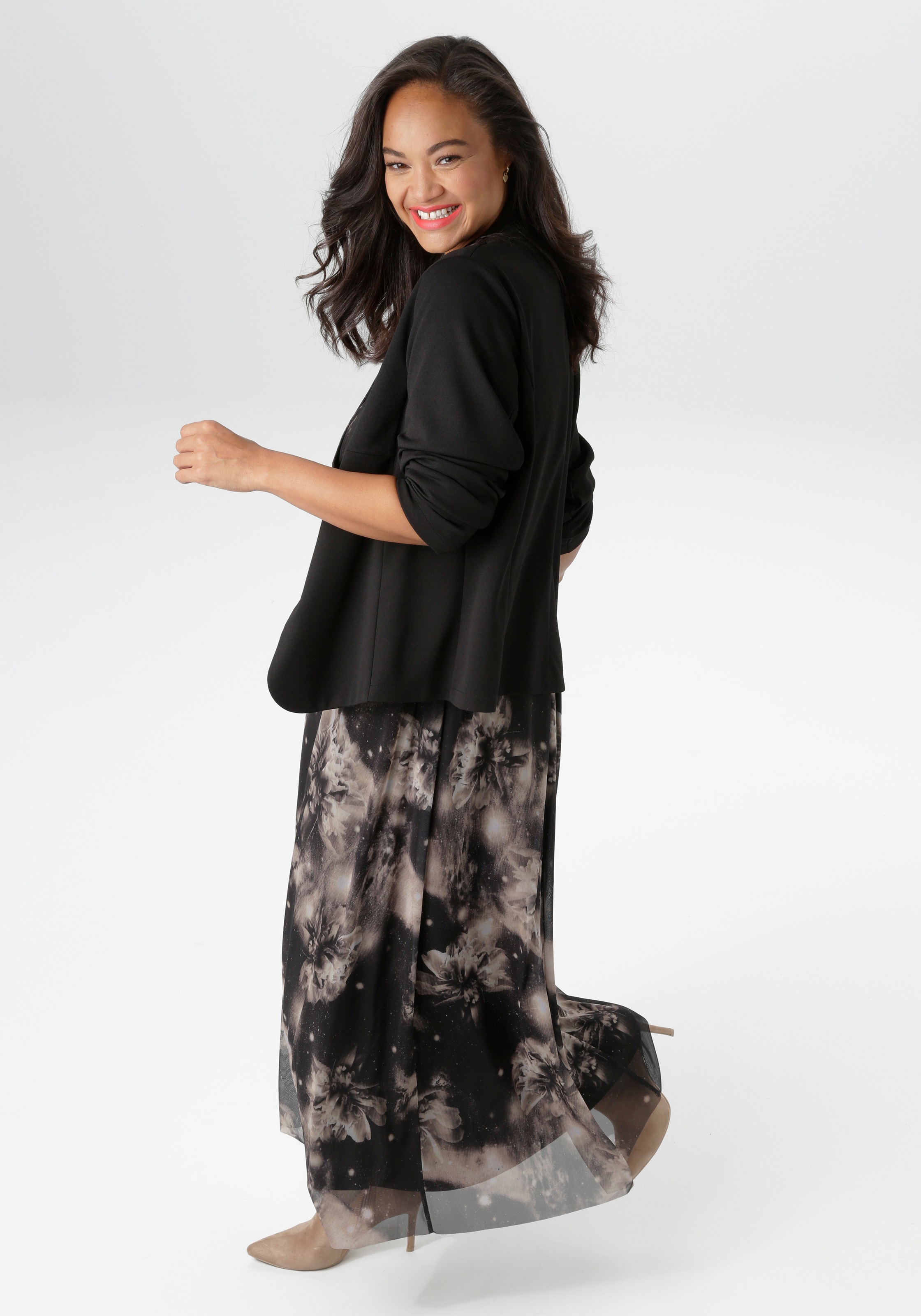 Aniston PLUS Boleroblazer kurzer, verschlußloser Damen-Bolero günstig online kaufen