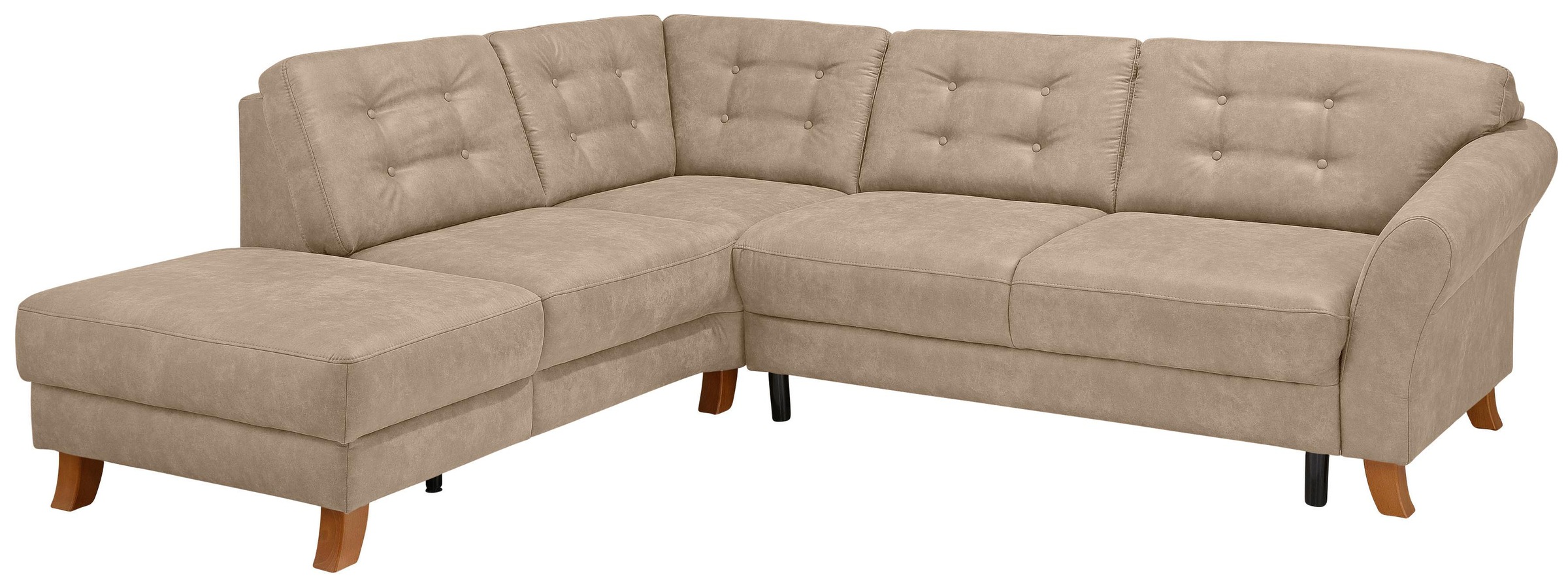 Home affaire Ecksofa »Trondheim L-Form«, mit Federkern