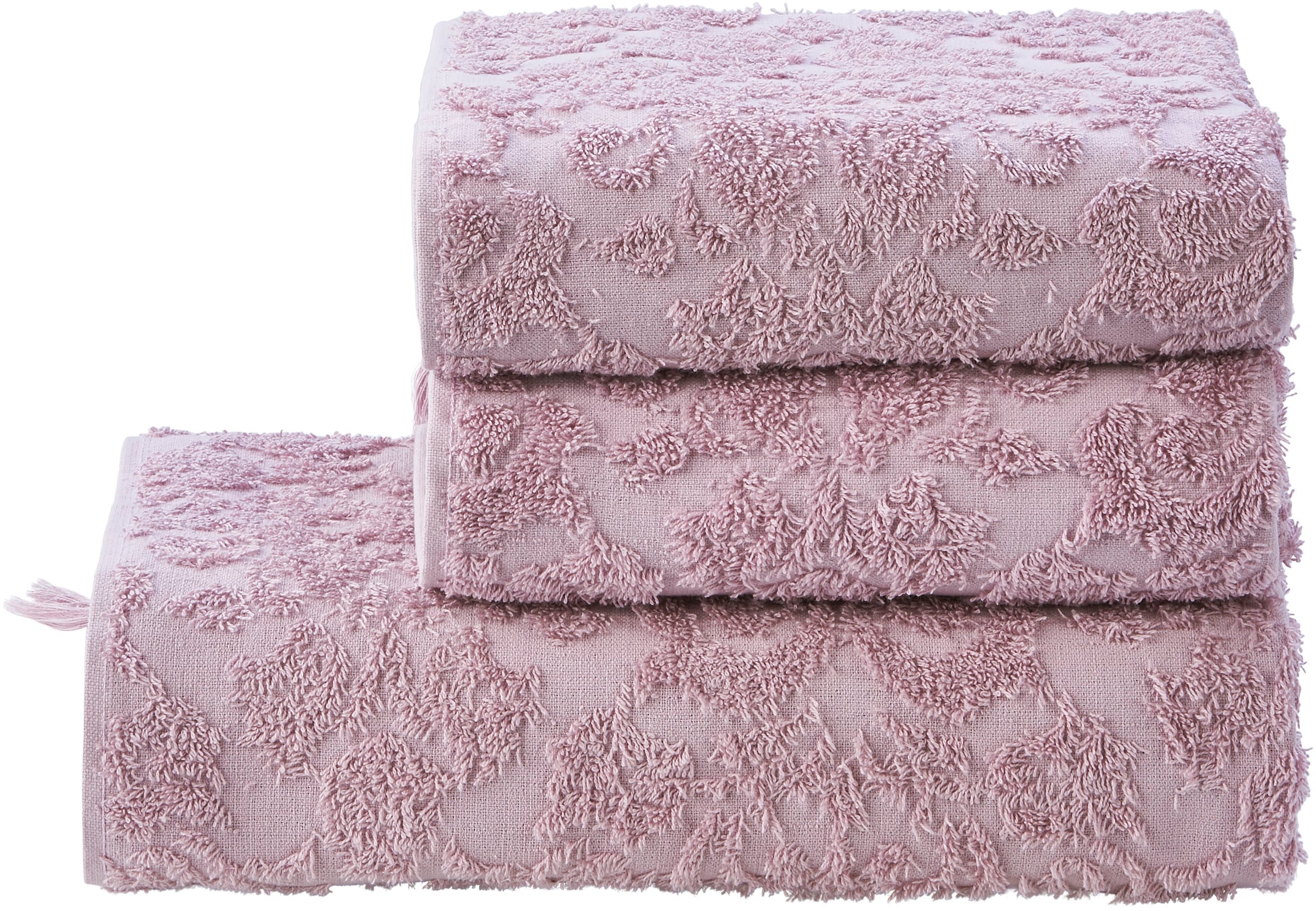 done. Handtuch Set "Provence Ornaments" Uni-Farben, Ornamente, mit Fransen günstig online kaufen