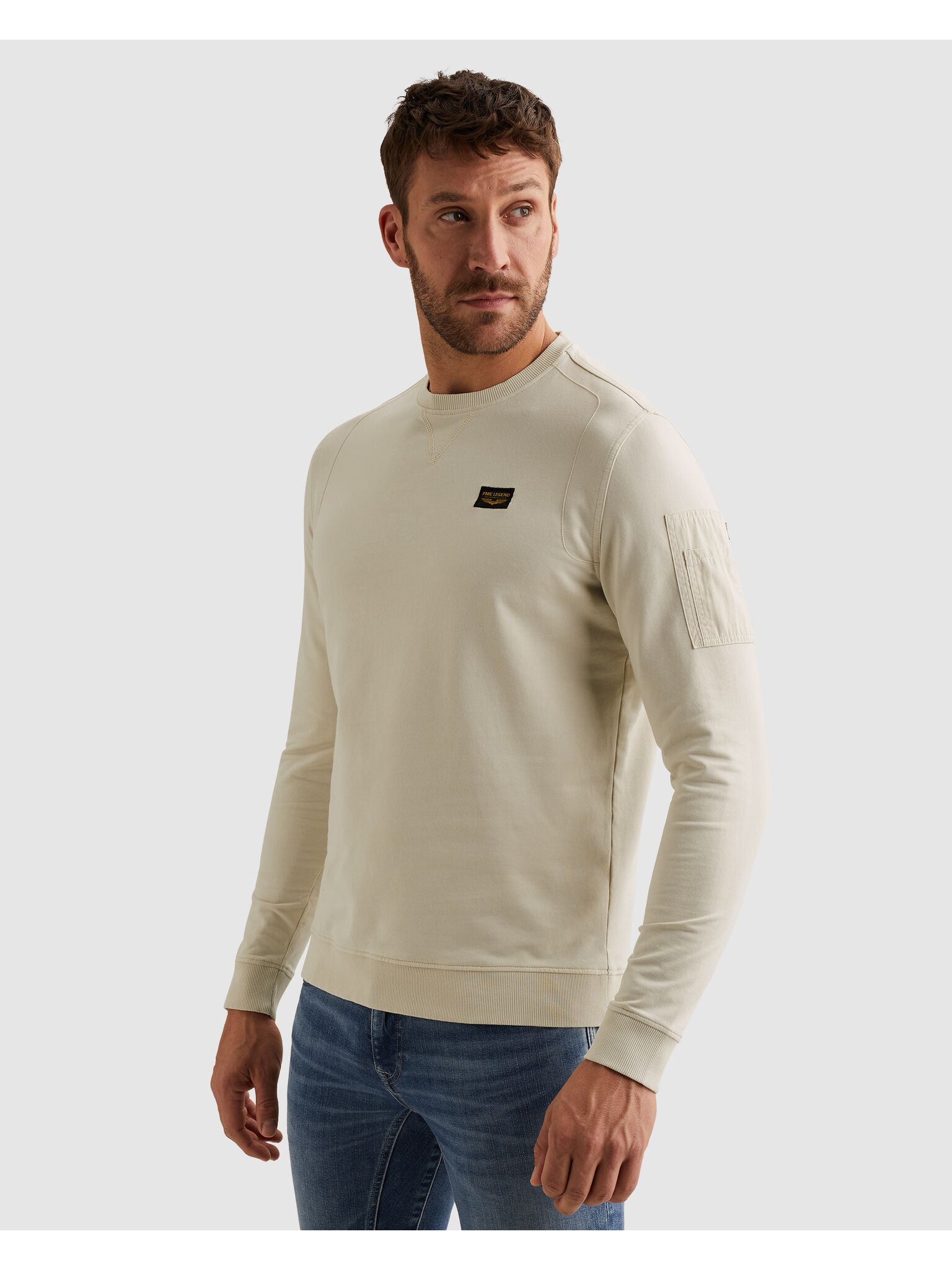 PME LEGEND Sweatshirt "Airstrip sweat", mit Logo Stickerei