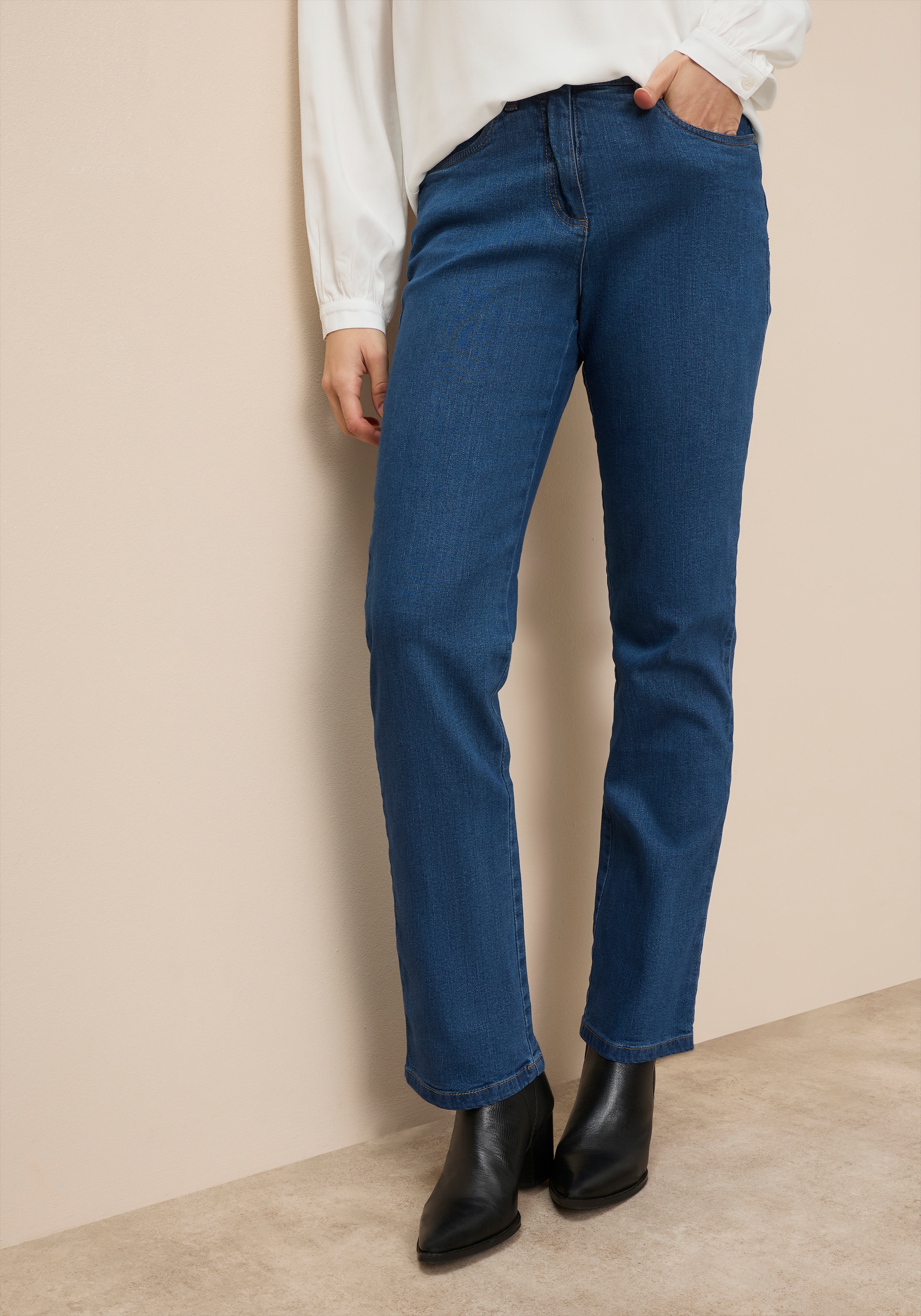 Arizona Gerade Jeans "Annett" bequeme Passform, 5-Pocket-Style, hohe Taille günstig online kaufen