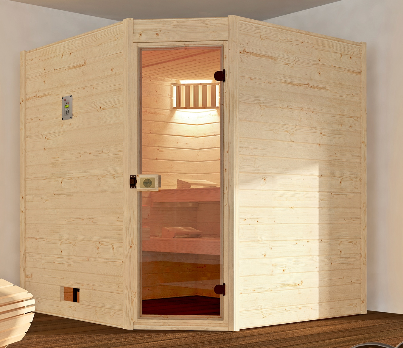 weka Sauna »Valida Eck 2«, ohne Ofen