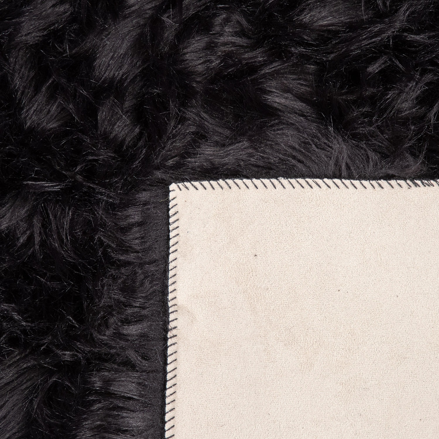 Thumbnail - Paco Home Fellteppich "Playa 960" rund 64 mm Höhe Kunstfell, Flokati-Optik, Hochflor, weich und flauschig, Uni-Farben