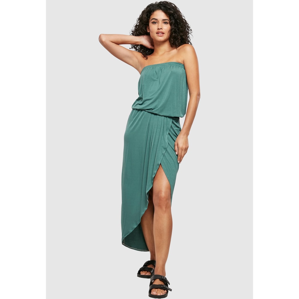 URBAN CLASSICS Shirtkleid »Urban Classics Damen Ladies Viscose Bandeau Dress«, (1 tlg.)