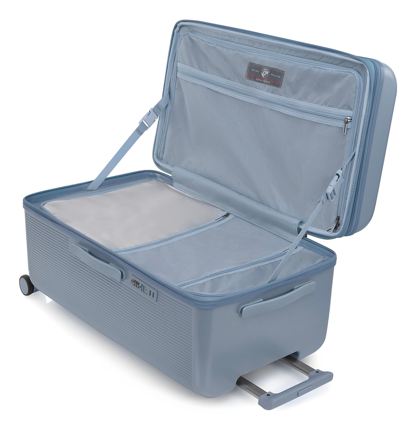 Heys Hartschalen-Trolley »Earth Tone Trunk L«, 4 Rollen, Trunk-Koffer Hartschalen-Koffer TSA-Schloss Volumenerweiterung