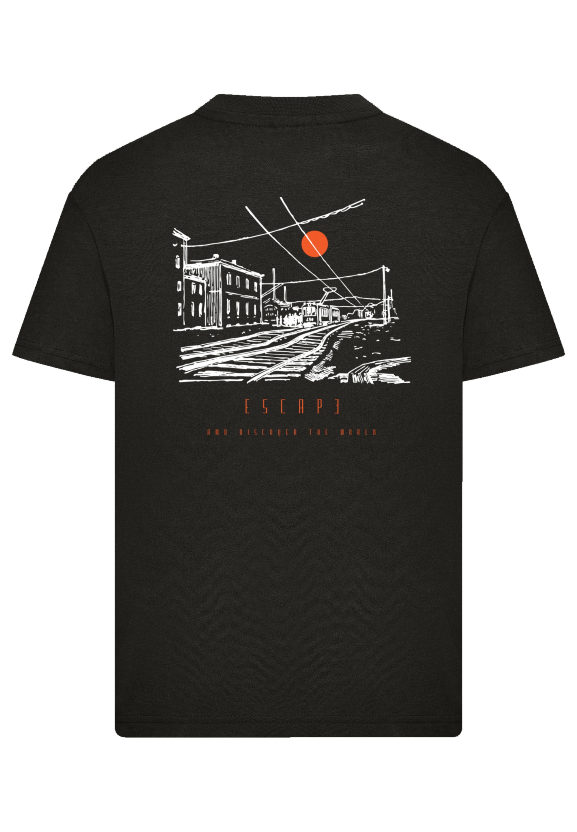 F4NT4STIC T-Shirt »Escape Discover the World Town Train Station«, Premium Qualität, ESCAPE Collection