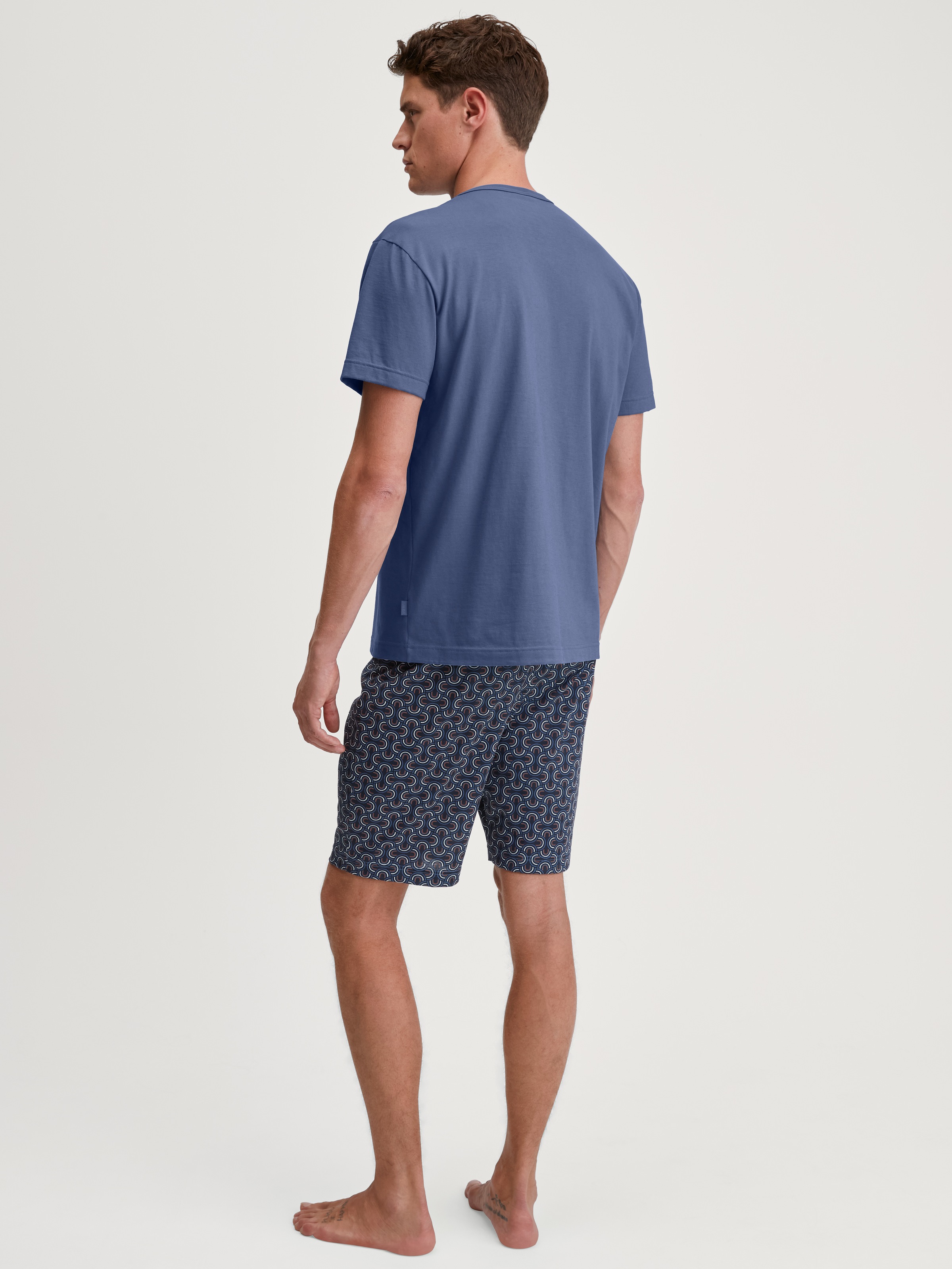 CALIDA Shorty "Relax Imprint 6", (2 tlg.), kurzarm, Rundhals, Brusttasche günstig online kaufen