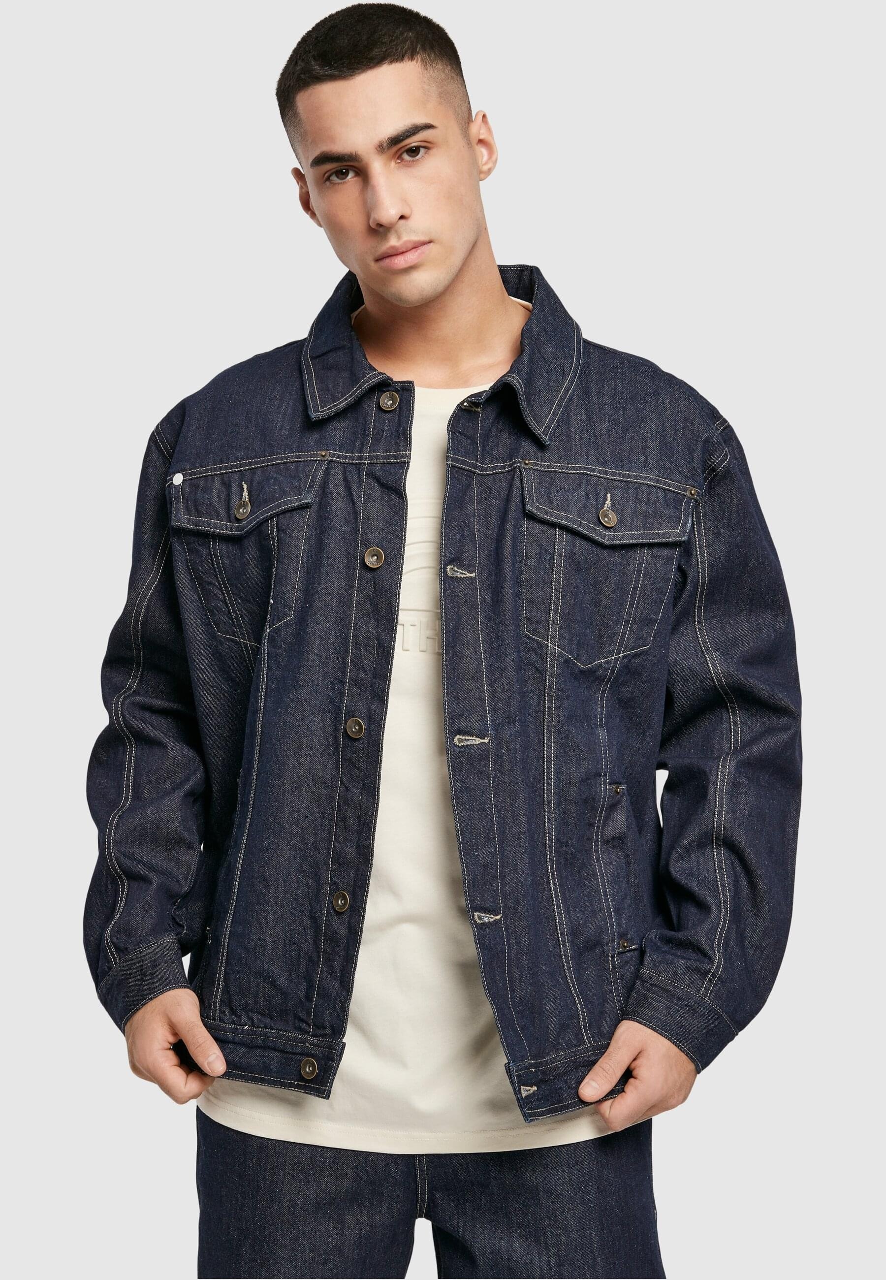 Southpole Allwetterjacke »Southpole Herren Southpole Script Denim Jacket«, (1 St.), ohne Kapuze