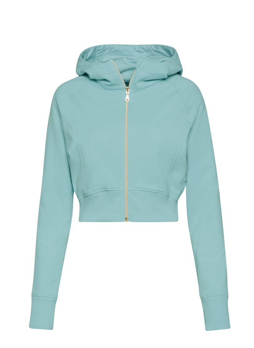Trigema Sweatjacke "TRIGEMA Cropped Kapuzenjacke", 1 Stk. günstig online kaufen