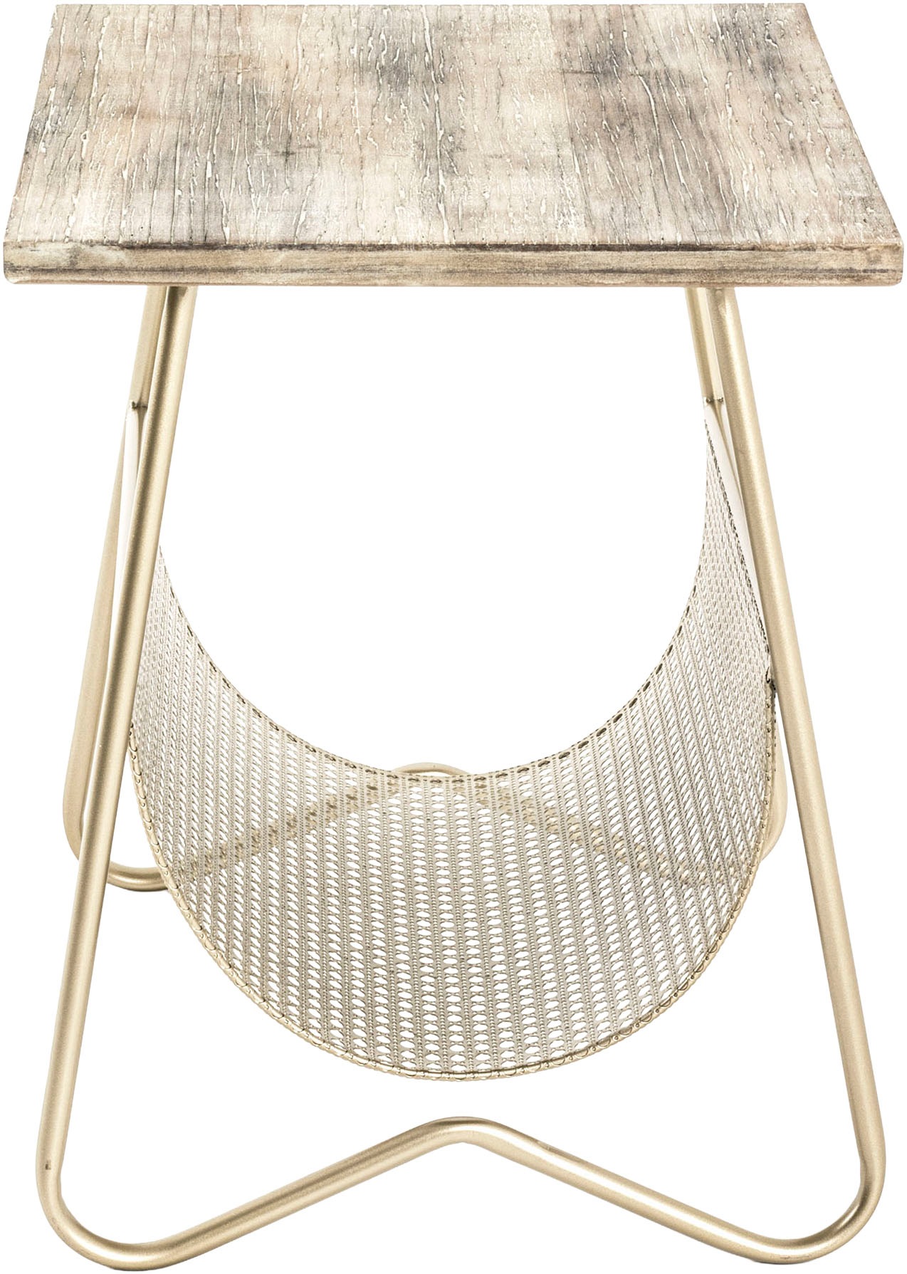 HAKU Beistelltisch »Sofatisch, Wohnzimmertisch« 1 Stk. tlg. rechteckig - aus Metall Gold B/T/H 50/40/51 cm