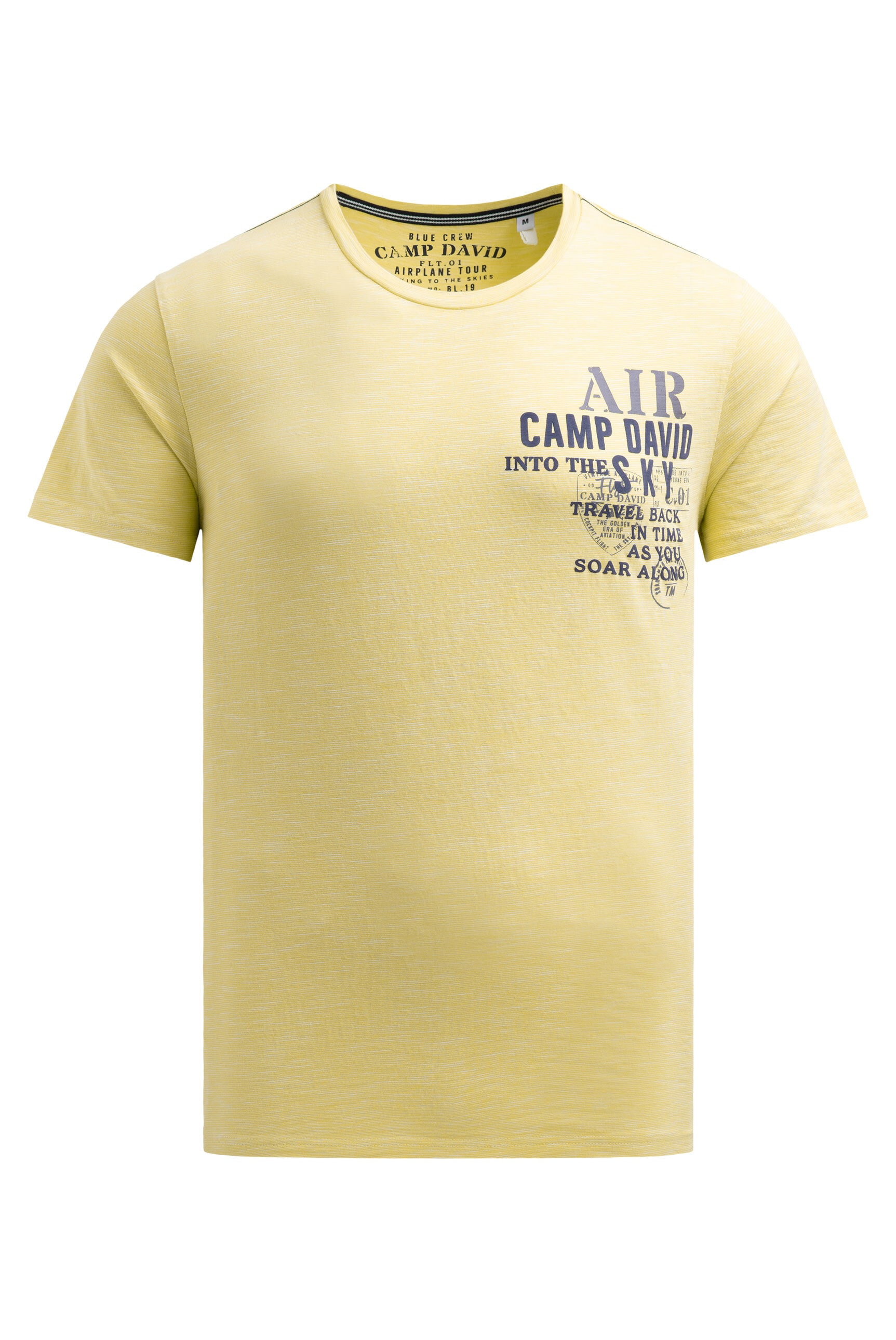 CAMP DAVID Rundhalsshirt mit Kontrastnähten
