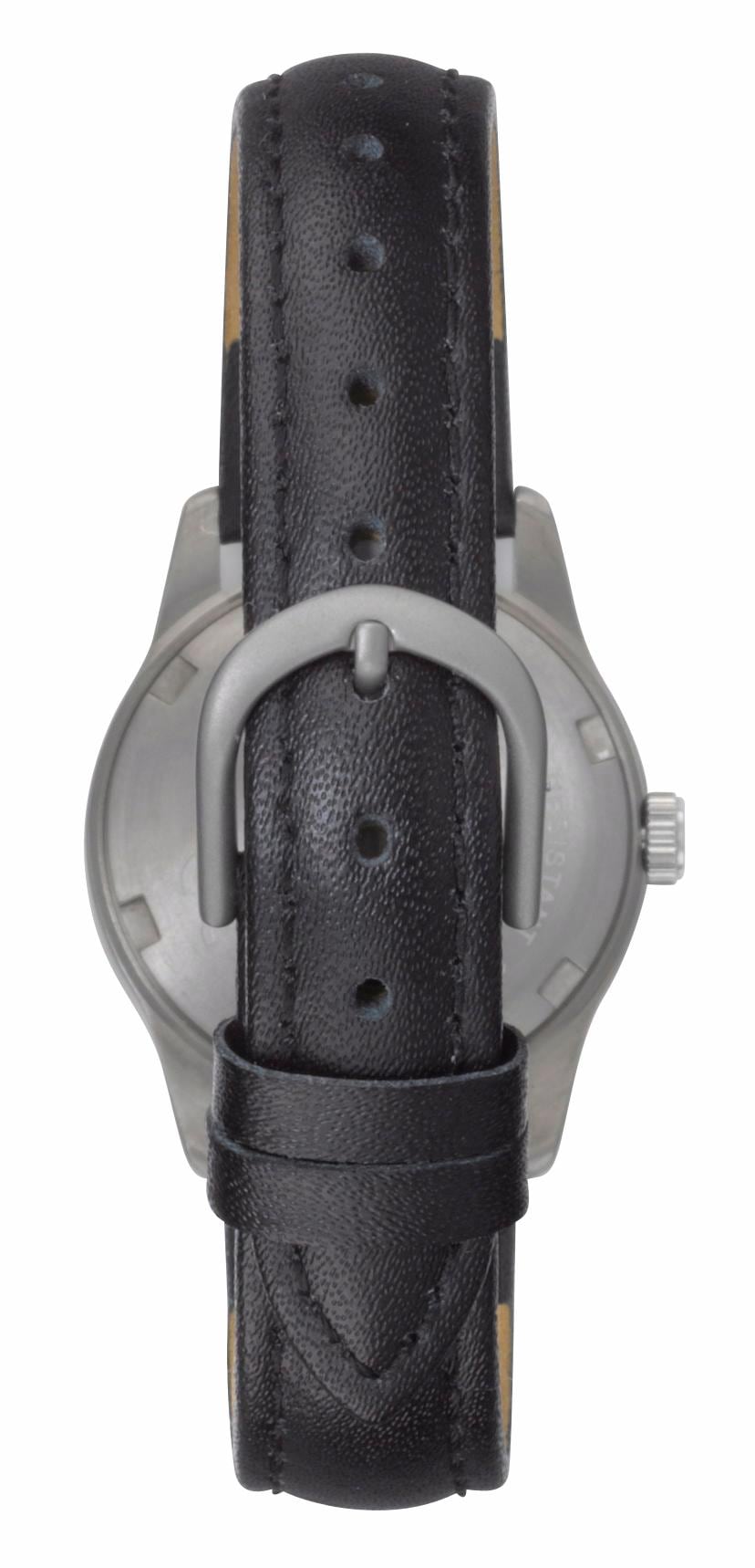 Regent Quarzuhr, Armbanduhr, Damenuhr, Titangehäuse, Lederarmband, analog, Ø ca. 28mm