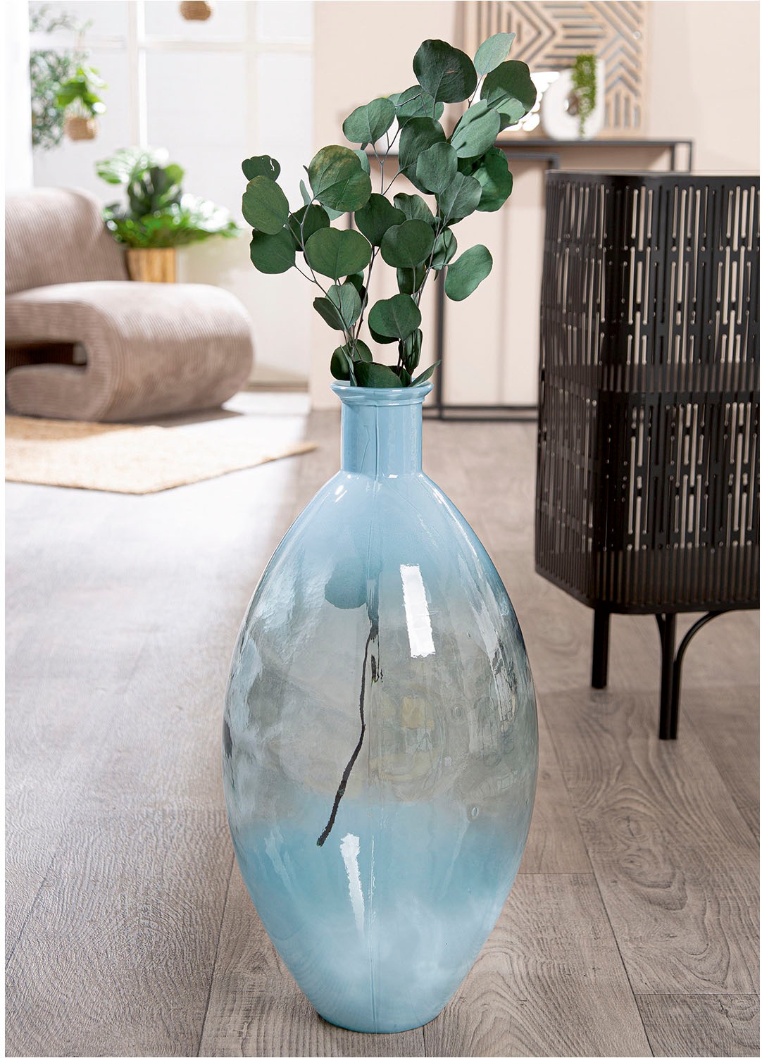 GILDE Bodenvase "Bodenvase bauchig "Novelle"", (1 St.) günstig online kaufen