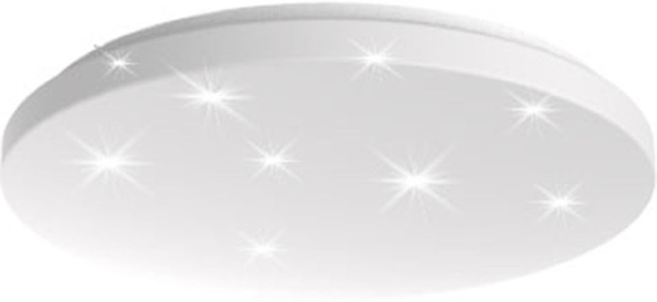 LED-Deckenleuchte mit weißer Abdeckung oder Starlight-Abdeckung