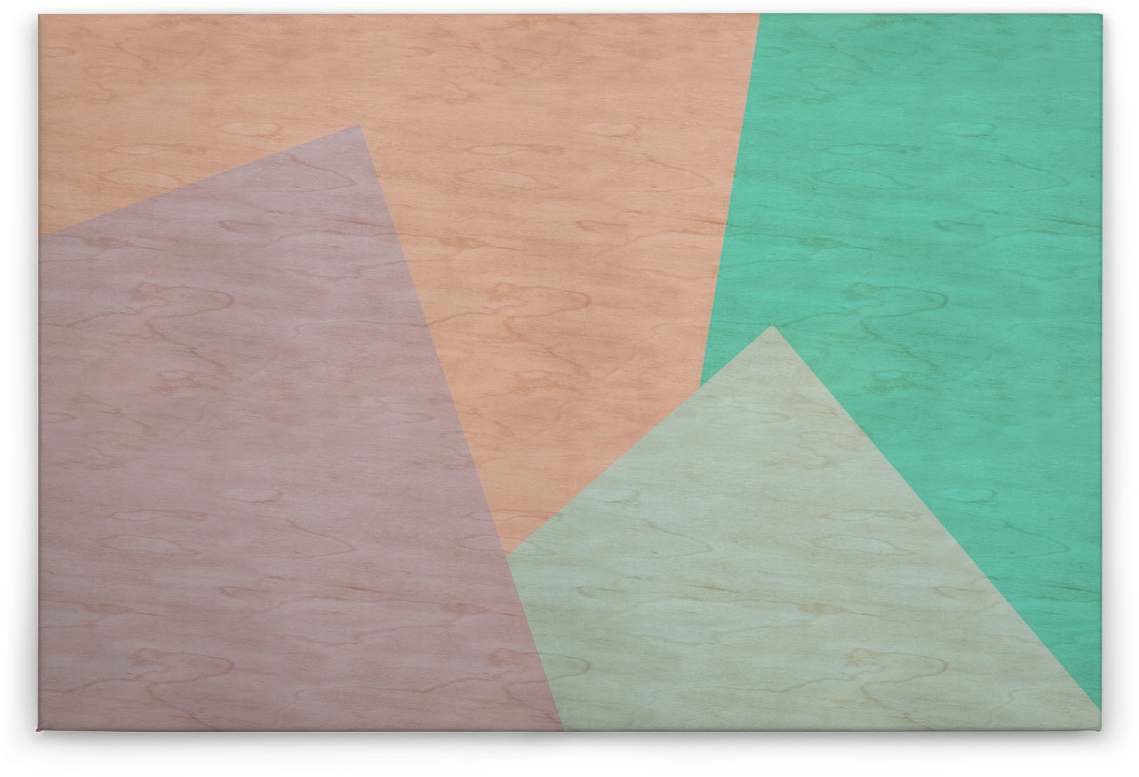 A.S. Création Leinwandbild »inlay«, Kunst-Abstrakt-Kinder, (1 St.), Keilrahmen Farben Bunt Grafisch Abstrakt Leinwand-Bild Wohnzimmer Wand