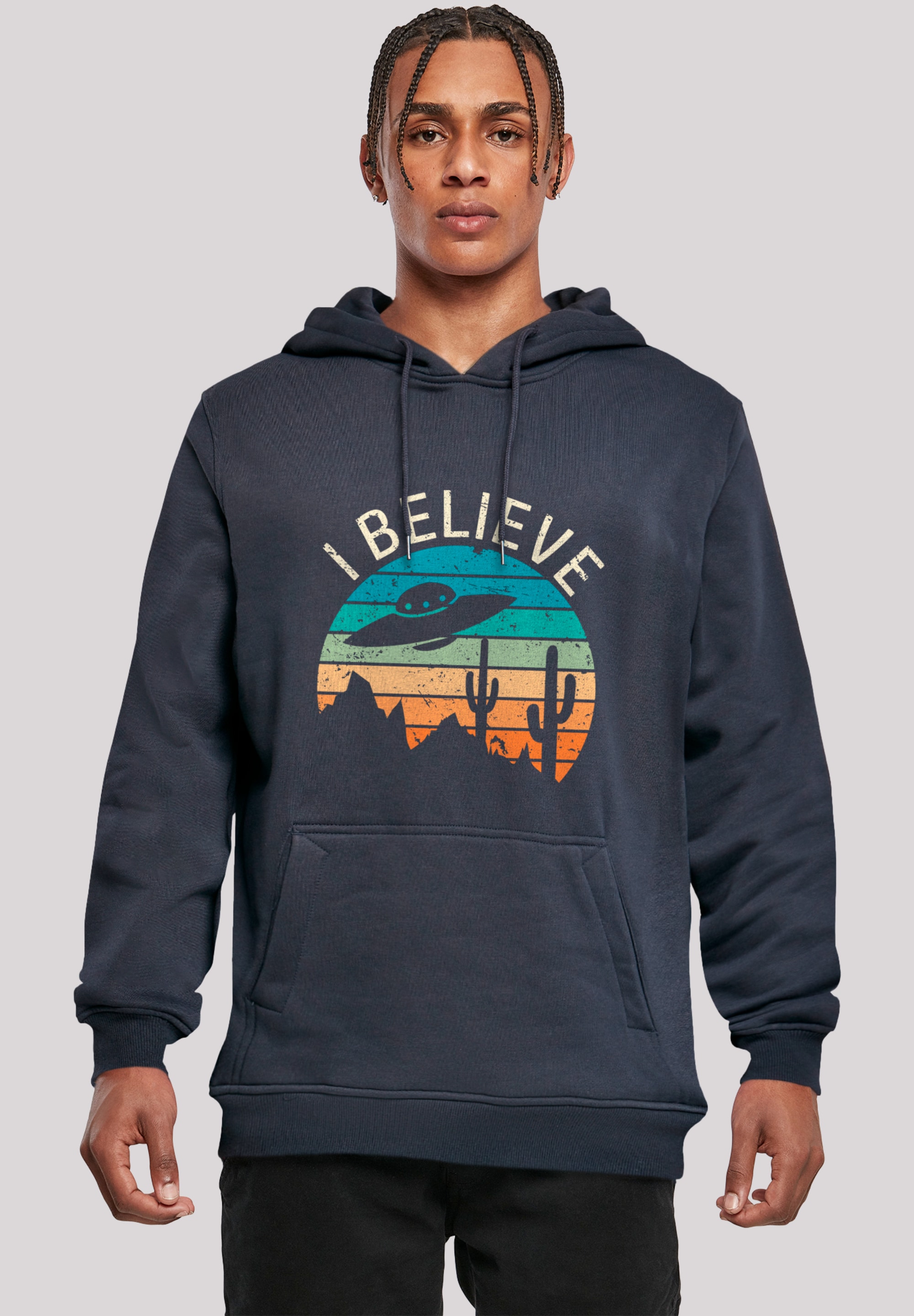 F4NT4STIC Kapuzenpullover "I Believe UFO Alien Sonnenuntergang", Premium Qu günstig online kaufen