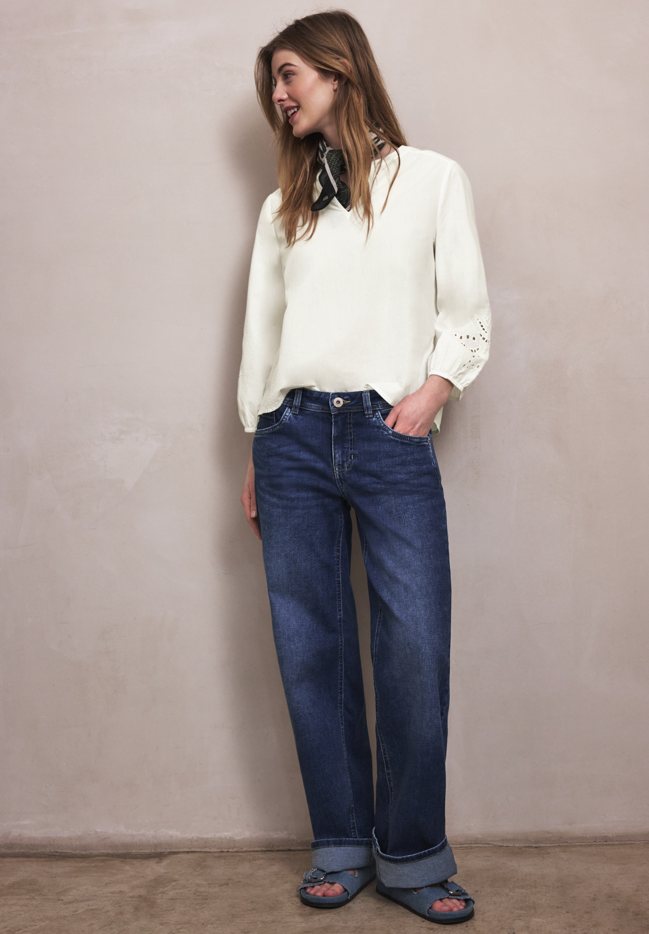 STREET ONE STUDIO Shirtbluse aus reiner Baumwolle