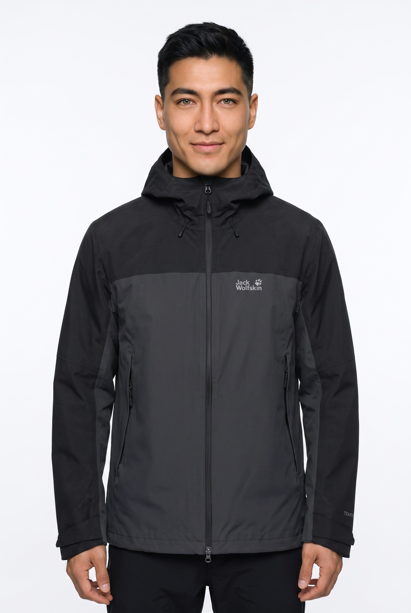 Jack Wolfskin 3-in-1-Funktionsjacke mit Kapuze mit Kapuze mit regulierbarem Elastikband, wasserdicht, winddicht