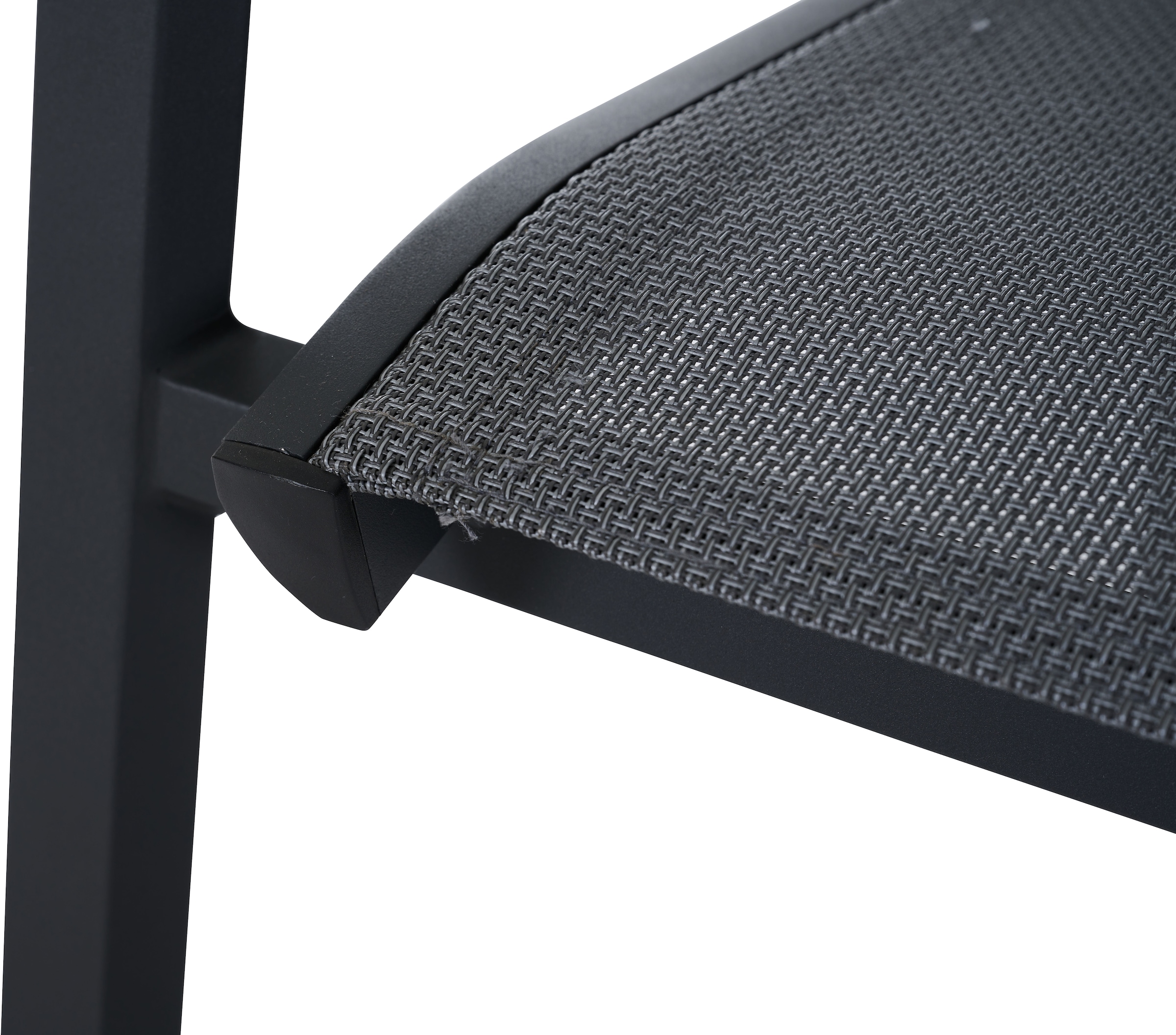 Siena Garden Gartensessel »TAURO Stapelsessel, matt anthrazit« Gestell aus Aluminium, Ranotex® Bezug royal-grey