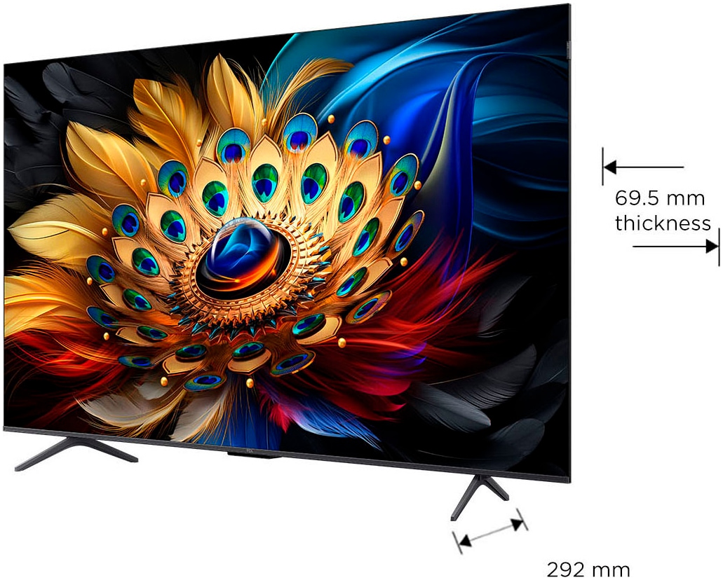 TCL QLED-Fernseher, 139 cm/55 Zoll, 4K Ultra HD, Smart-TV-Google TV-Android TV