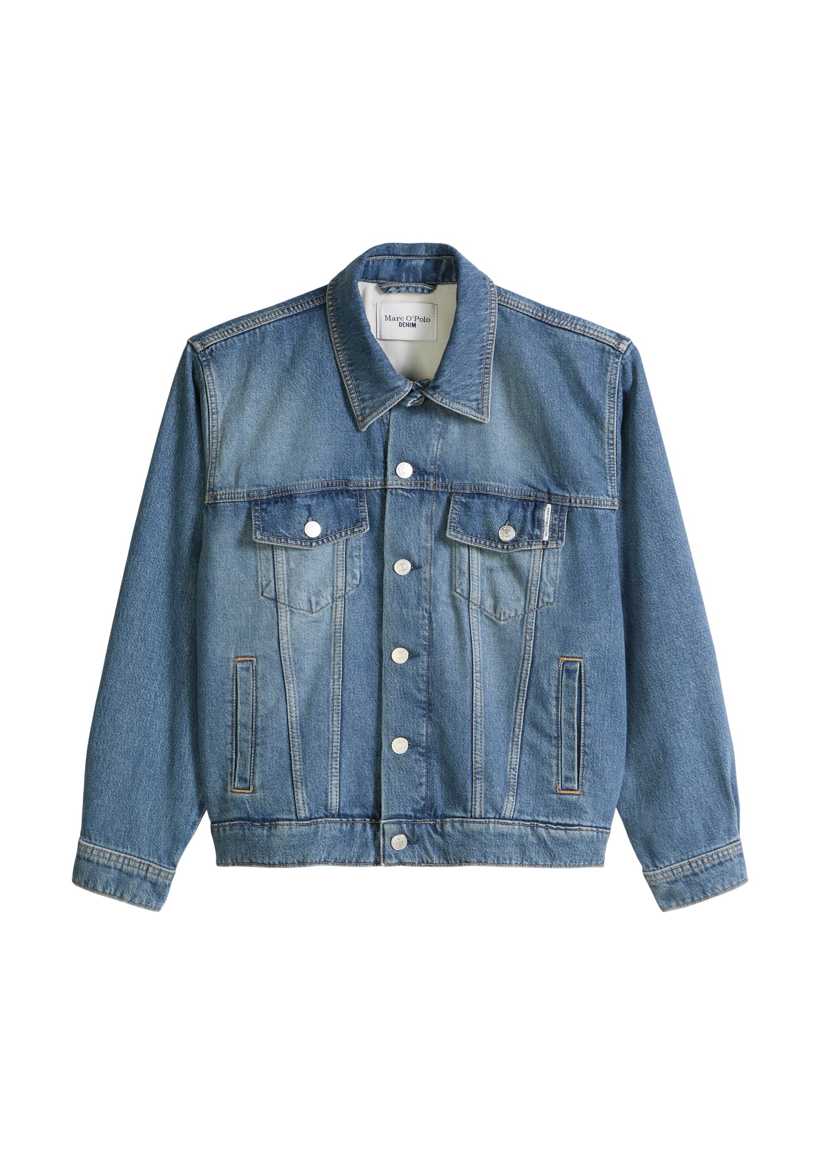 Marc O'Polo DENIM Jeansjacke »aus weichem Lyocell-Bio-Baumwolle-Mix« ohne Kapuze