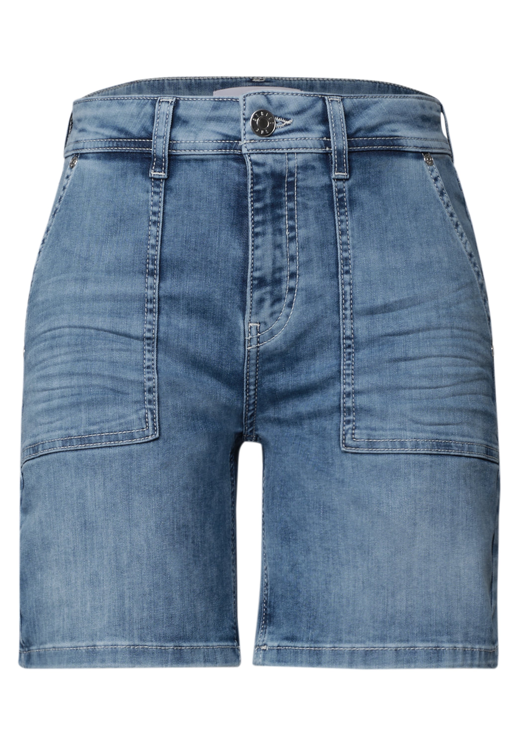 STREET ONE Regular-fit-Jeans High Waist