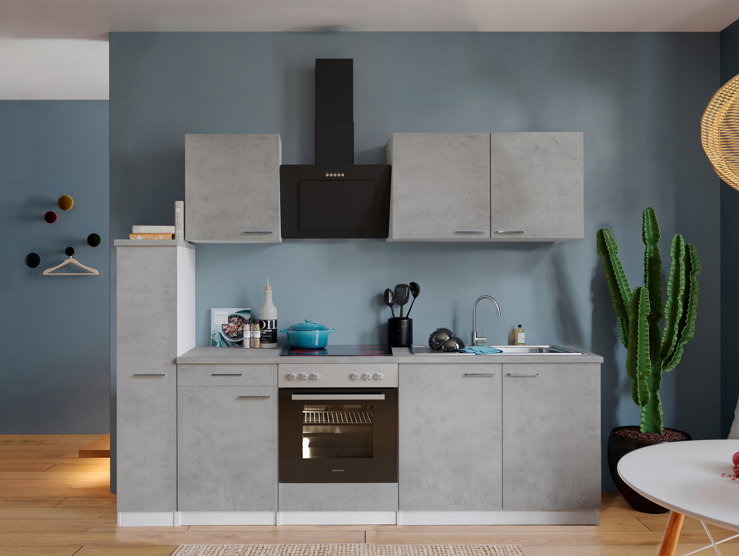 MESANA Küchenzeile "Malia", Breite 240 cm, 85 cm Arbeitshöhe, in exklusiver günstig online kaufen