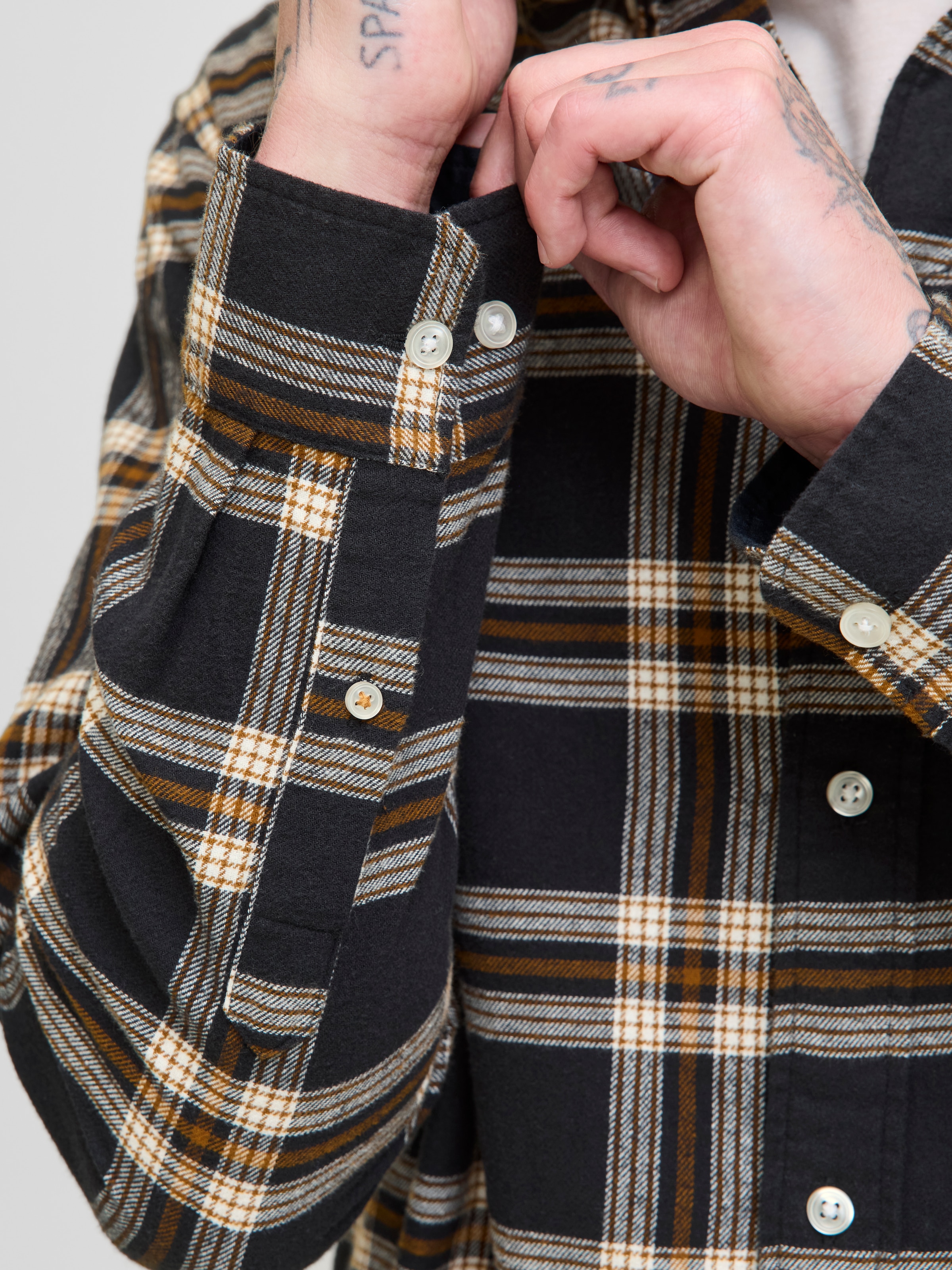 Jack & Jones Langarmhemd »JJECLASSIC FLANNEL CHECK SHIRT LS SN«