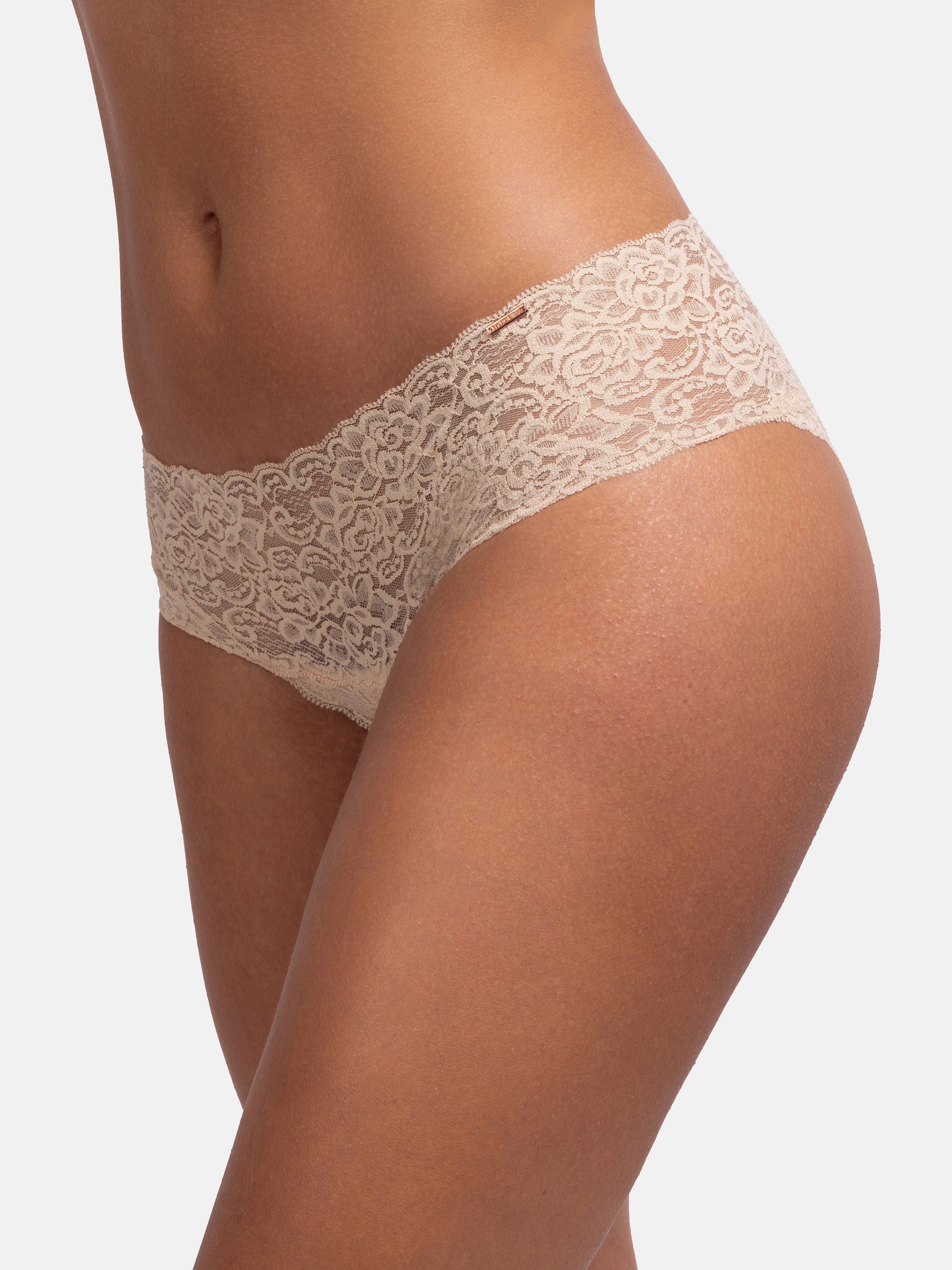 Dorina Slip »Lana«, (3er Pack), florale Spitze