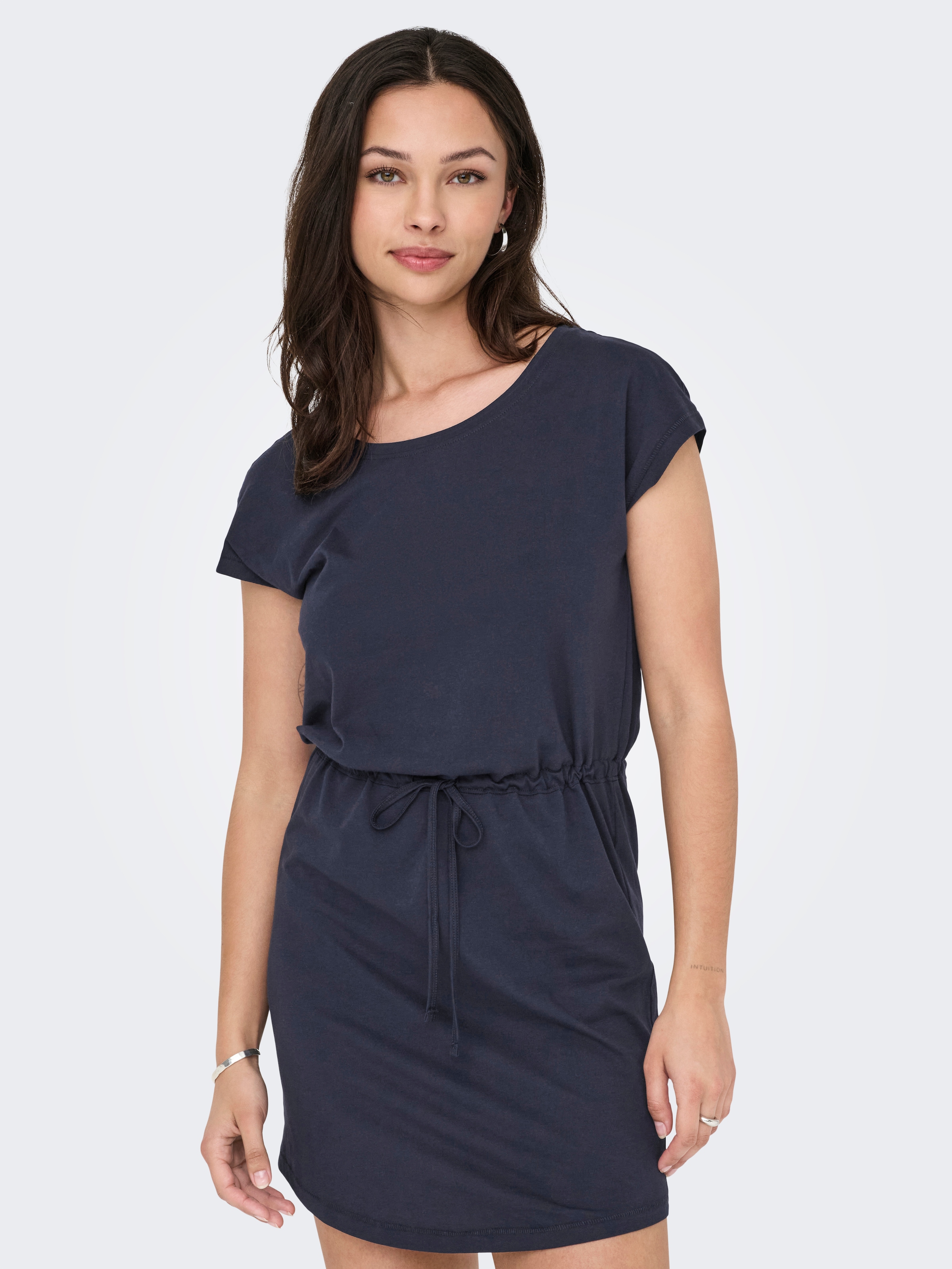 ONLY Shirtkleid »ONLMAY LIFE S/S DRESS 2 PACK CS JRS«, (2er-Pack), flexibel taillierbar für individuelle Passform