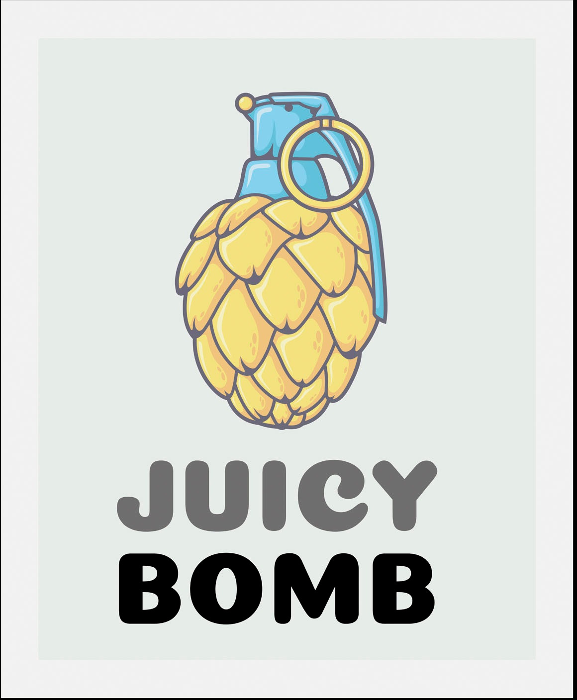 queence Bild »Juicy Bomb« Abstrakt | Figuren | Humor | Obst | Obst Bilder | Schriftzug 1 Stk. tlg. gerahmt