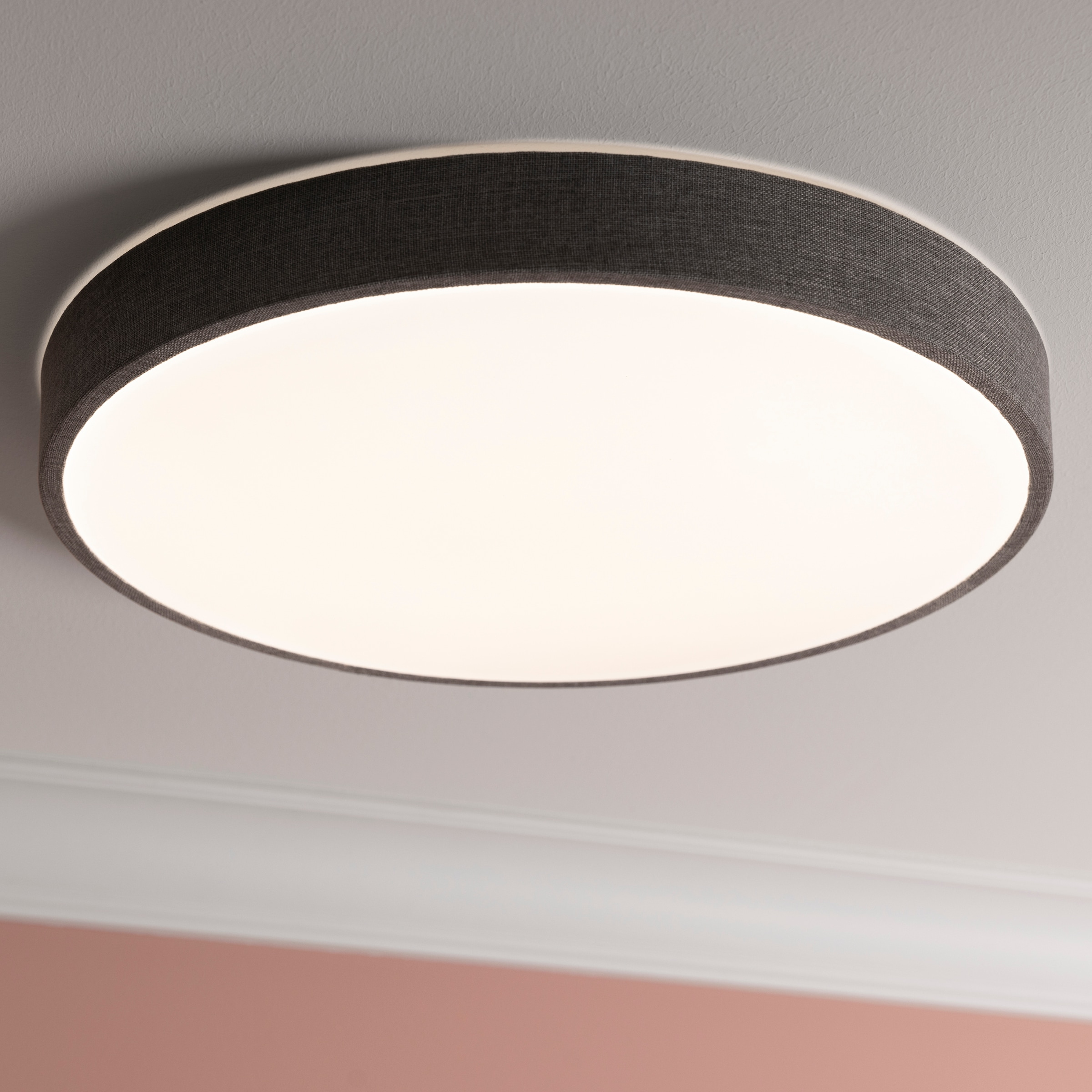 Brilliant LED Deckenleuchte »Filiz« 1 Stk. warmweiß - kaltweiß Ø 49 cm, Textil, 4500 lm, 3000-6500 K, dimmbar, Fernbedienung