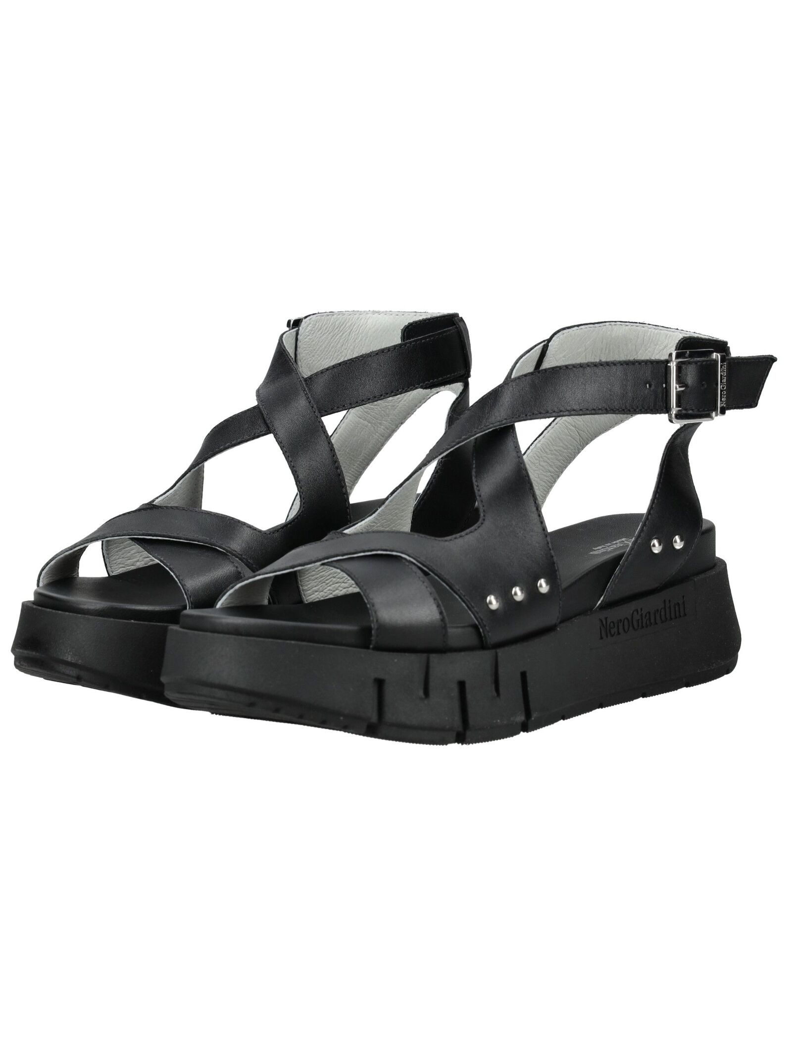 Nero Giardini Plateausandaletten »Nero Giardini Sandalen Leder«