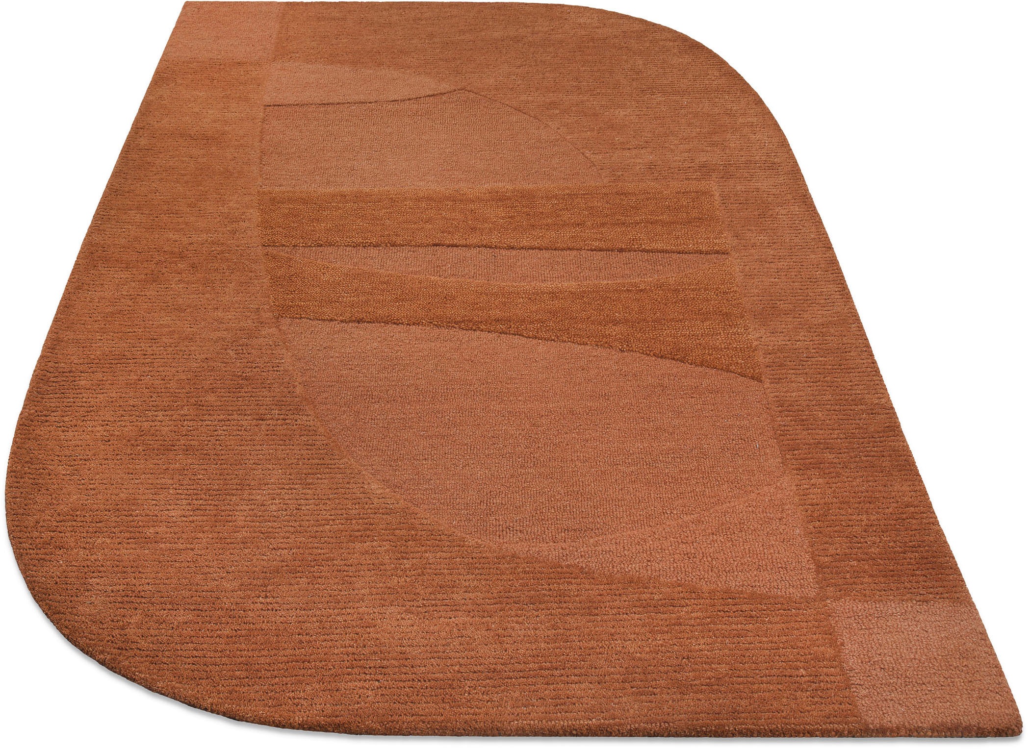 Teppich WECON HOME "Dodo", lehm braun, B:200cm H:10mm L:300cm, Schurwolle, Teppiche, Teppich, Wollteppich, asymmetrisch, hochwertig, handgetuftet, robust, modern 2