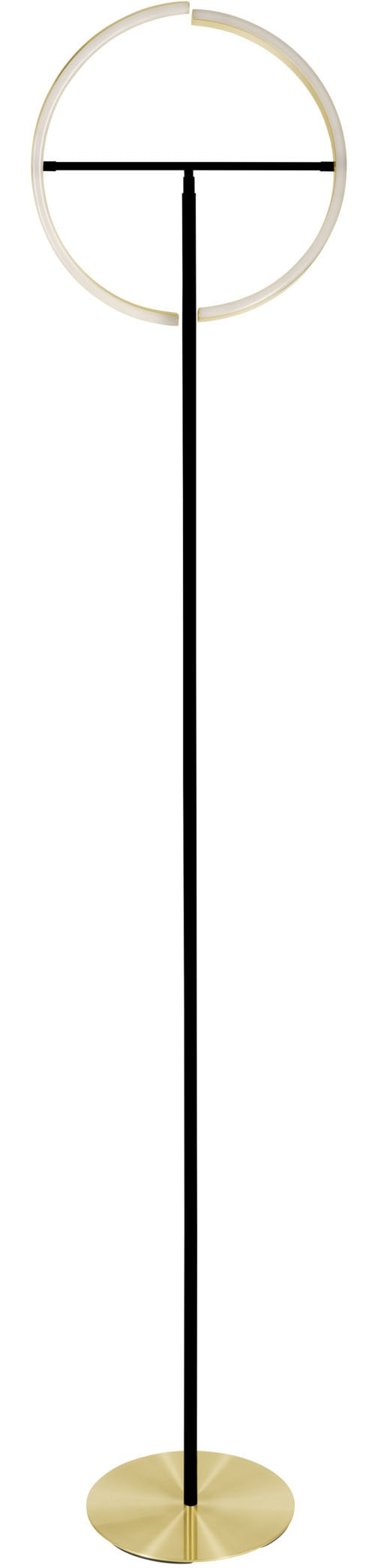 EGLO Stehlampe "CASTELPOTO Stehlampe - Stahl - LED - 2X8,8W - IP20", 2, Ø 40cm H: 180cm, 1 Stk.messing, gebürstet, schwarz, Wohnzimmer, Leuchten,