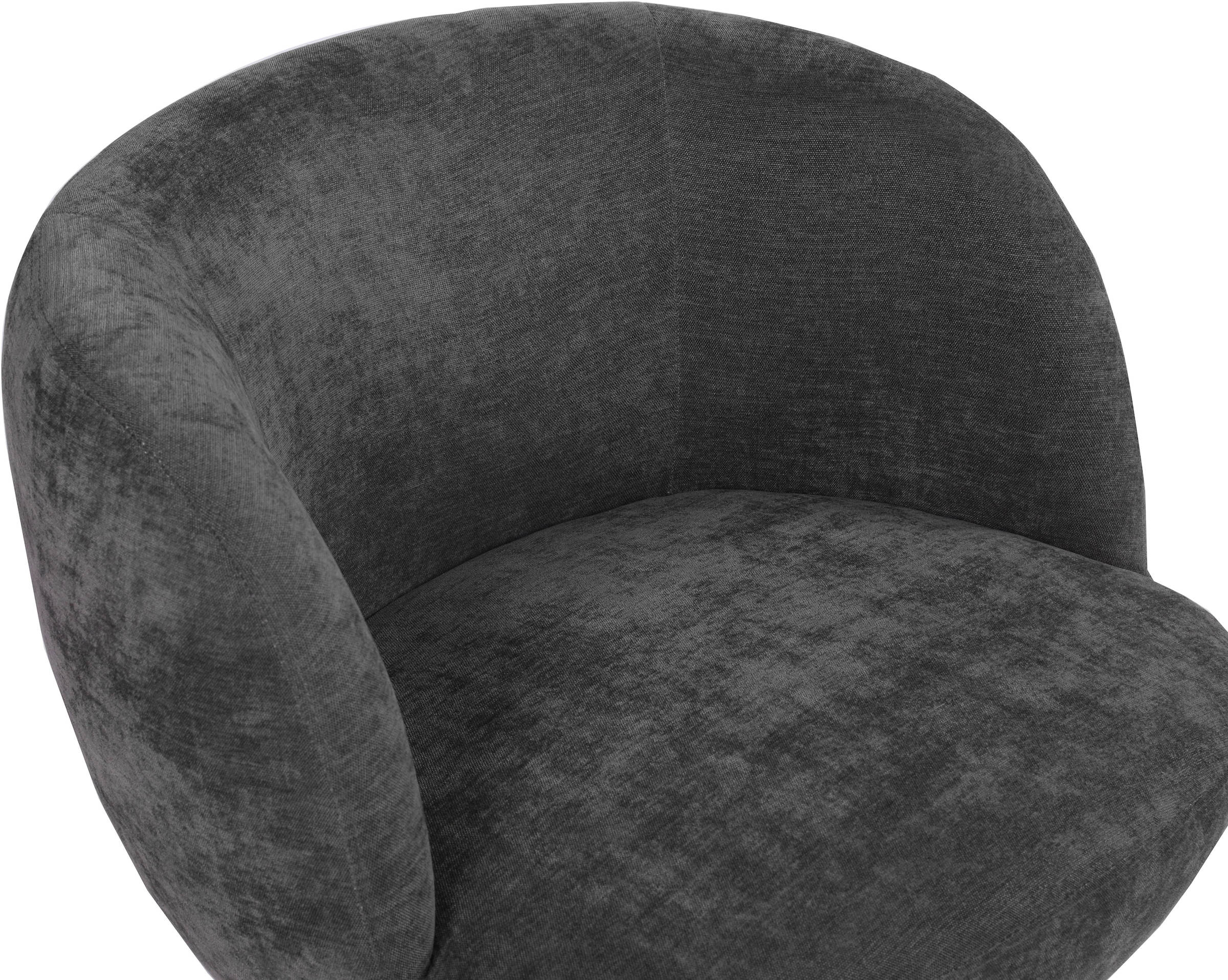 OTTO home Drehsessel »ZAZZA Lese-Sessel, TV-Sessel, Loungesessel« 360° drehbar, feiner Struktur-Bezug