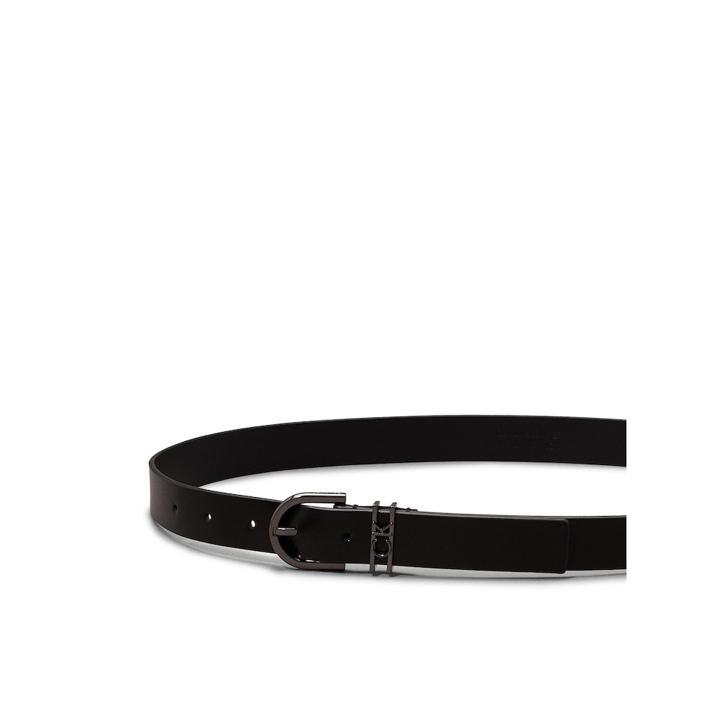 Calvin Klein Ledergürtel »CK LOOP RND BUCKLE BELT 2.5CM«, mit Logoprägung