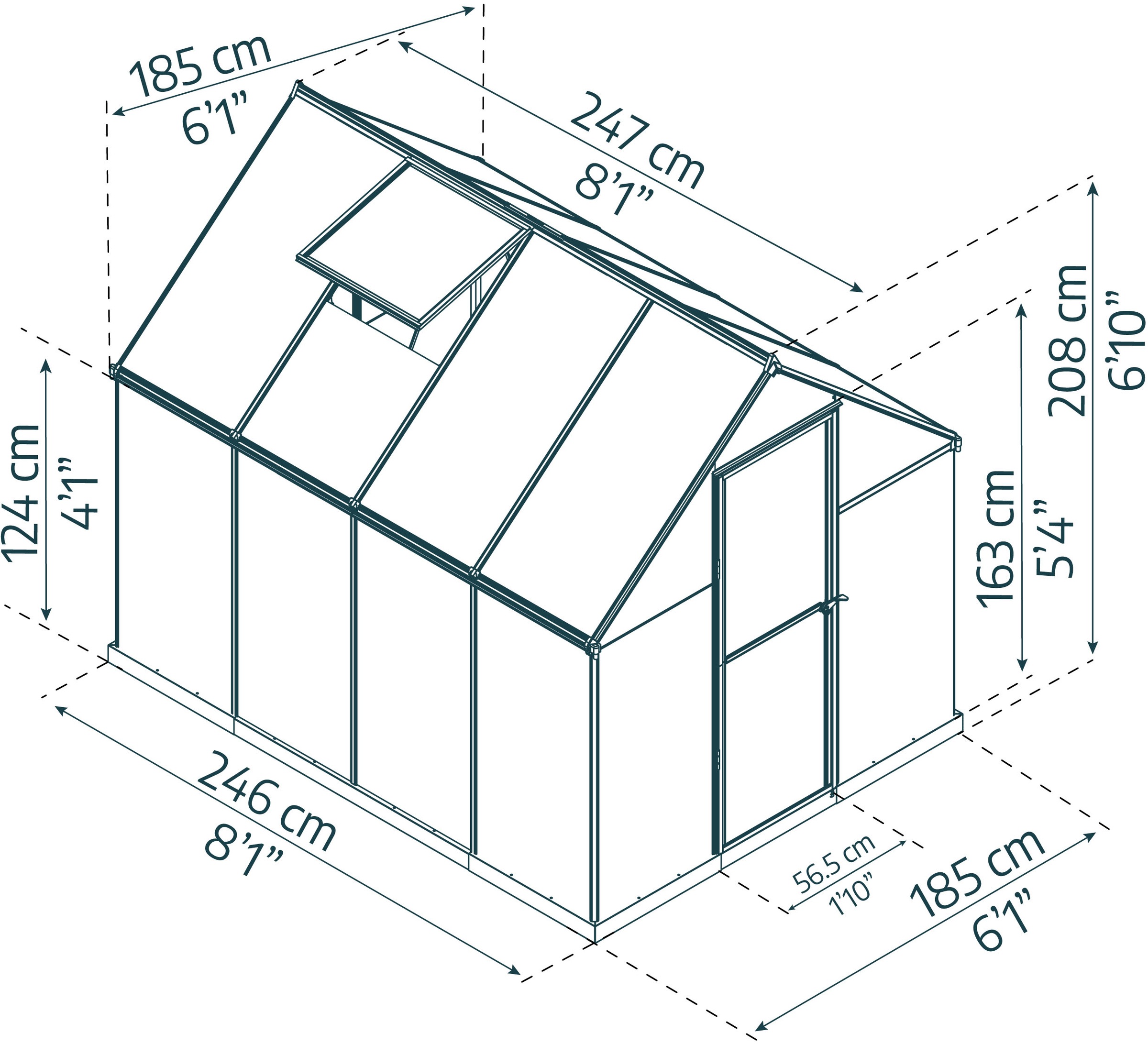 Palram - Canopia Gewächshaus »Mythos« lebenslang widerstandsfähige Wandpaneele
