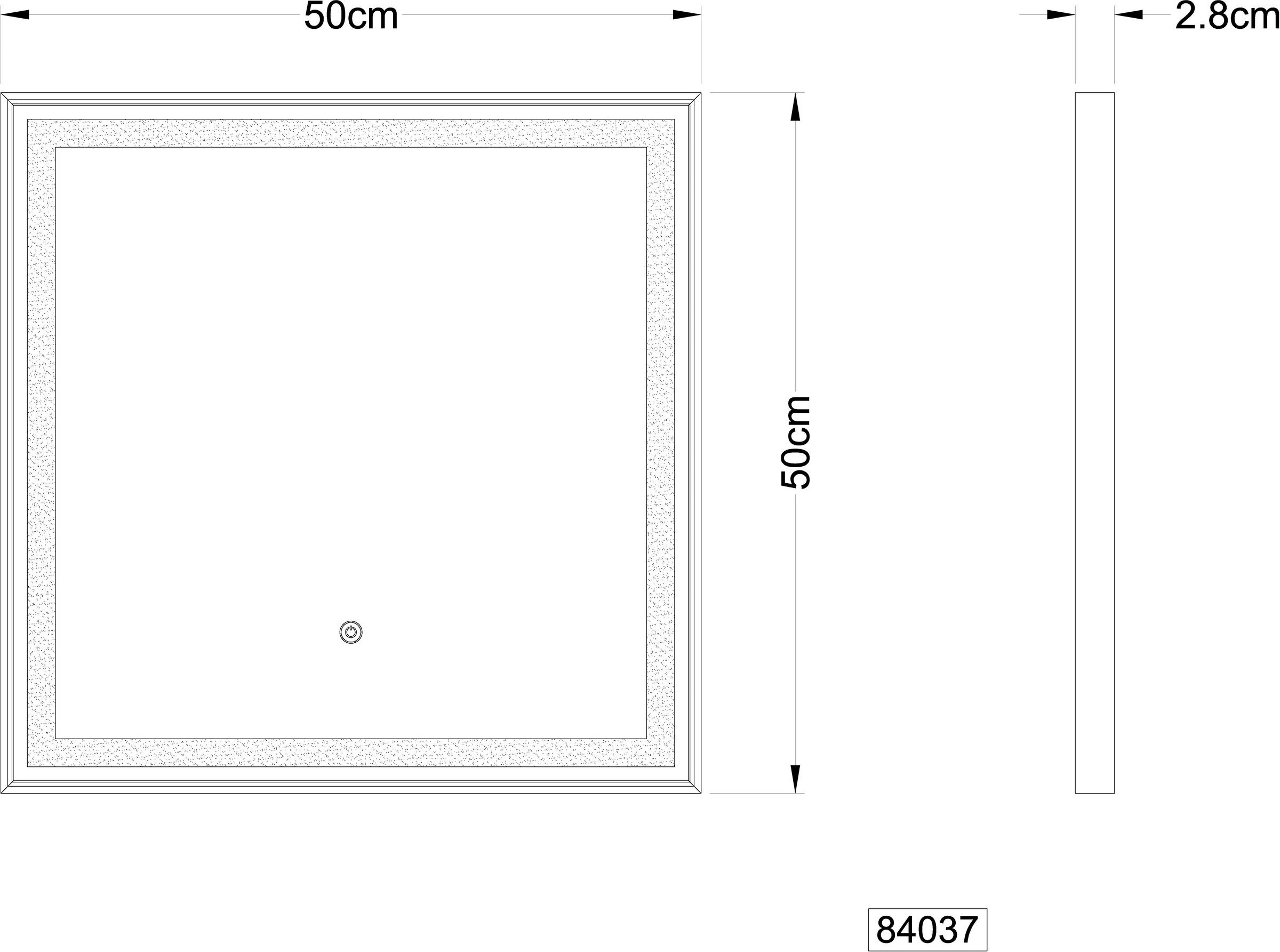 GLOBO LIGHTING Spiegelleuchte »RIVAS« LED-Modul 1 Stk. warmweiß - kaltweiß