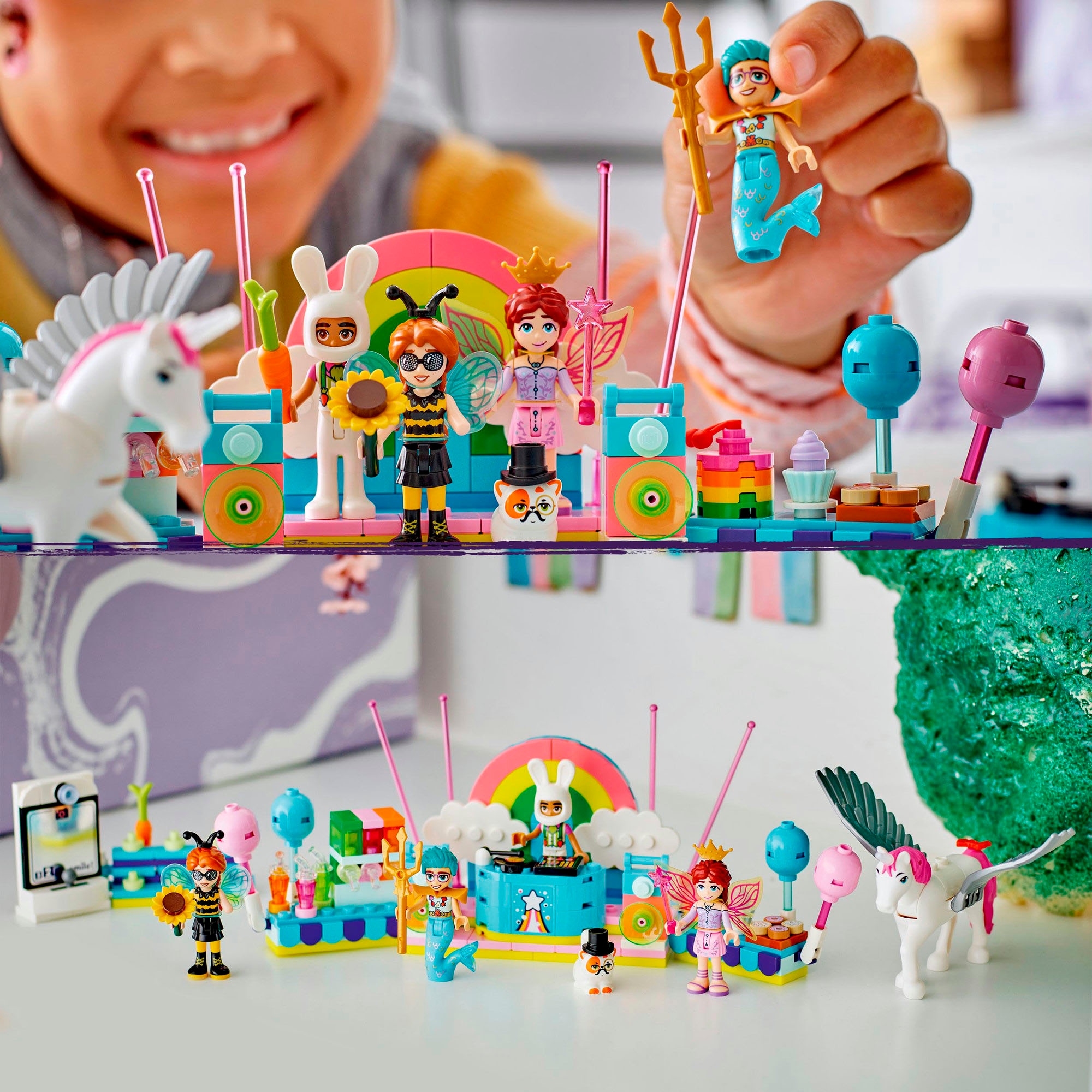 LEGO® Konstruktionsspielsteine »Kostümparty mit Einhorn und Fee (42661), LEGO Friends«, (261 St.), Made in Europe