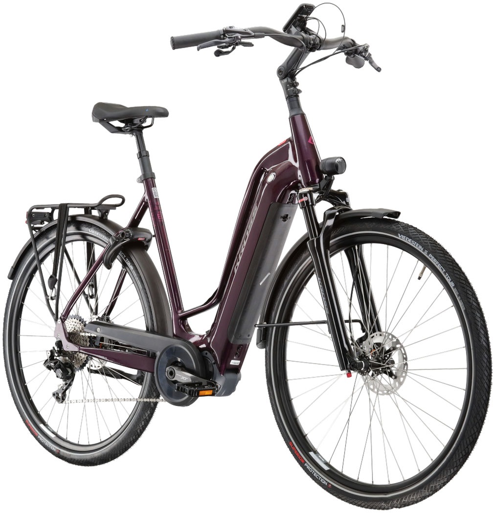 Kross E-Bike »E-Trekkingrad Trans Hybrid Prestige 630 28 Zoll lila«, 11 Gang, Shimano, DEORE XT DI2 M8050, Mittelmotor 250 W